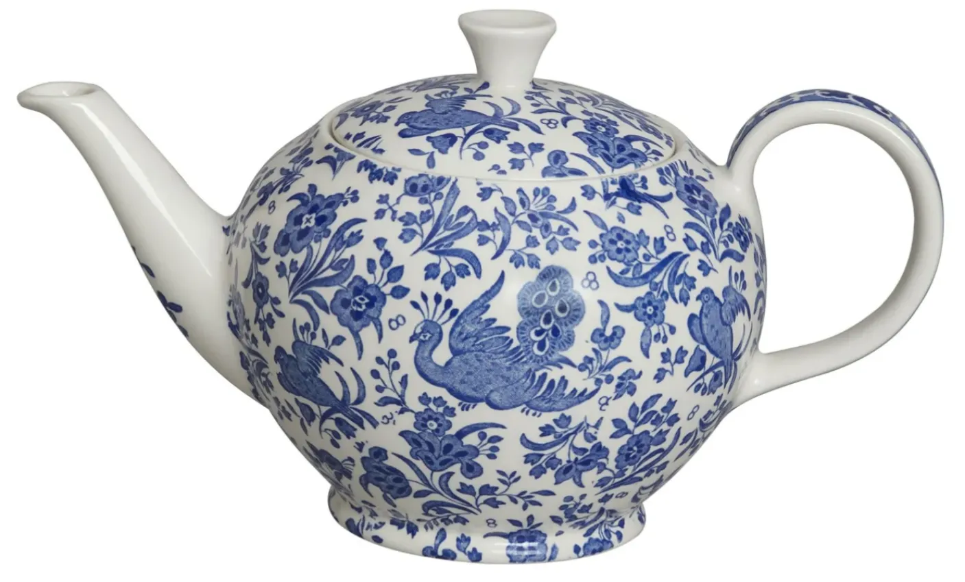 Blue Regal Peacock Large Teapot