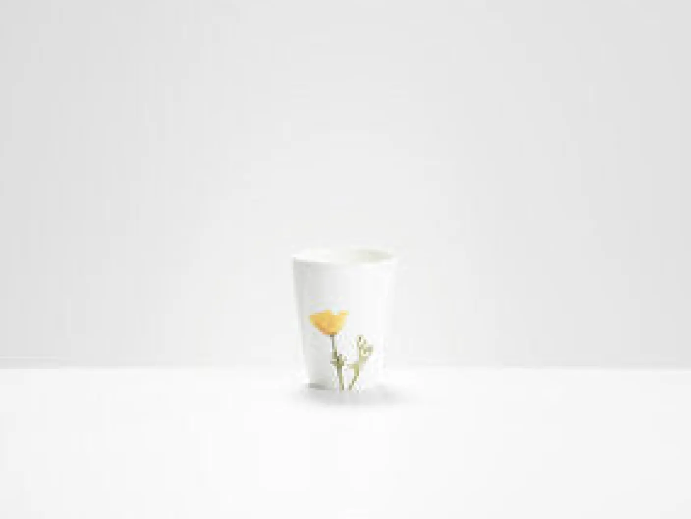 Yellow Poppy Beaker