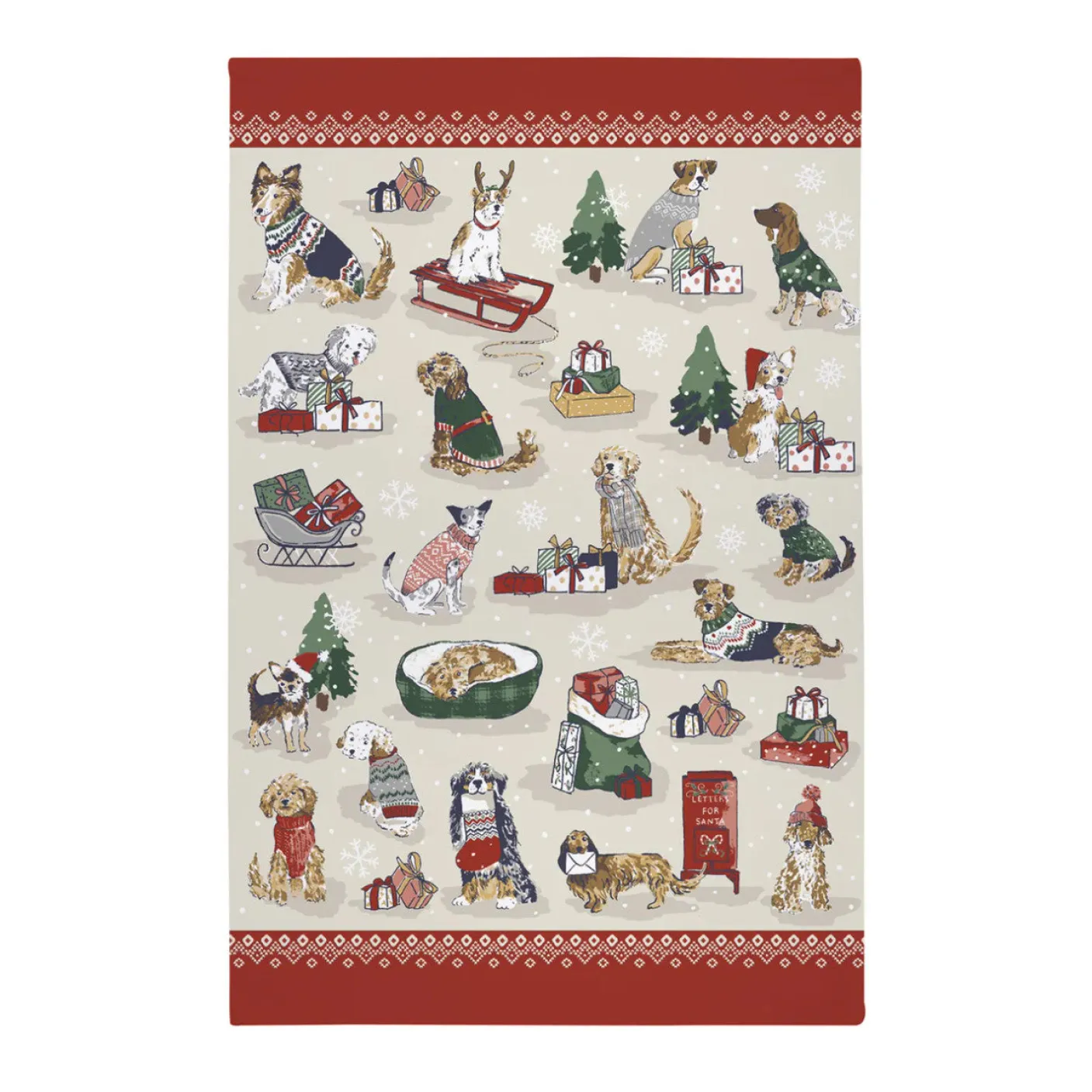 Merry Mutts Cotton Tea Towel