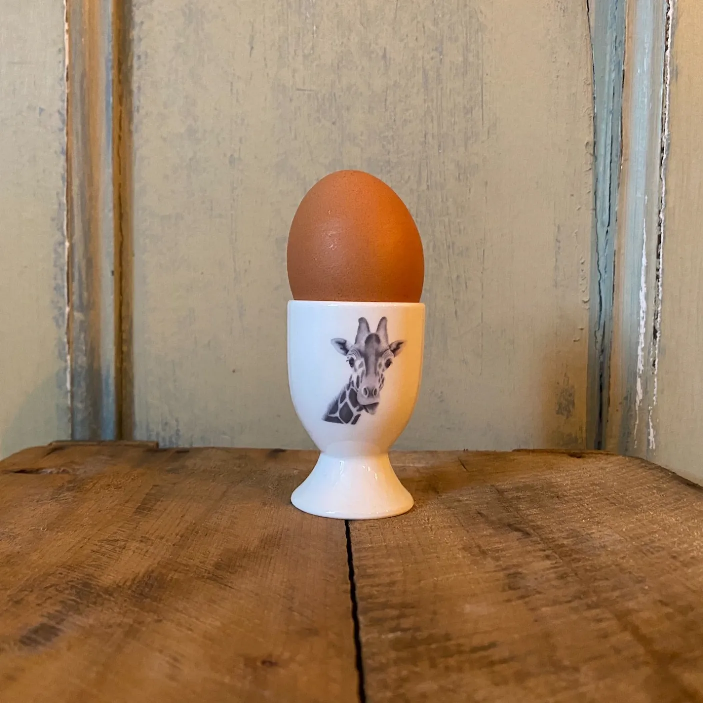 Giraffe Bone China Egg Cup