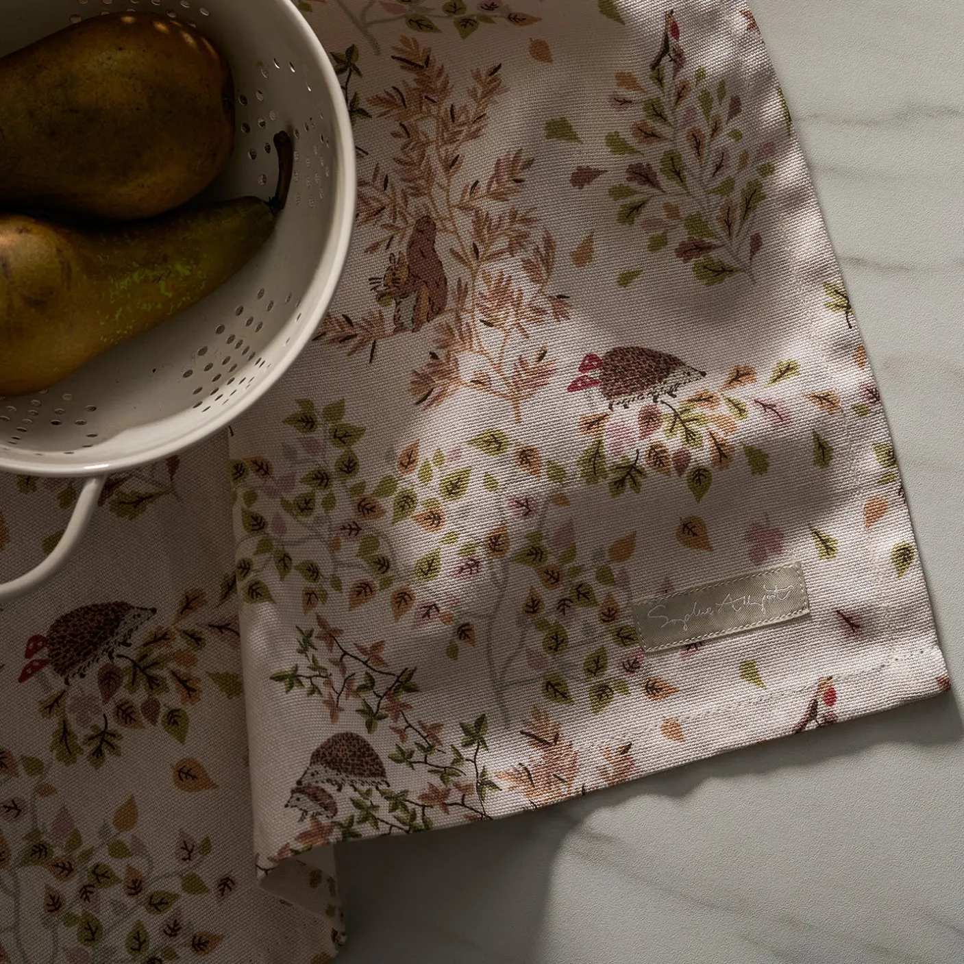 Woodland Friends Tea Towel