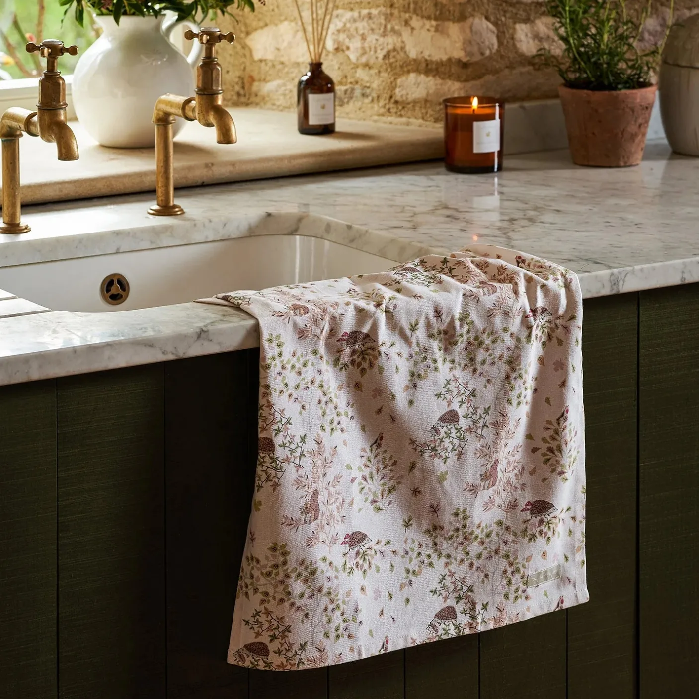 Woodland Friends Tea Towel