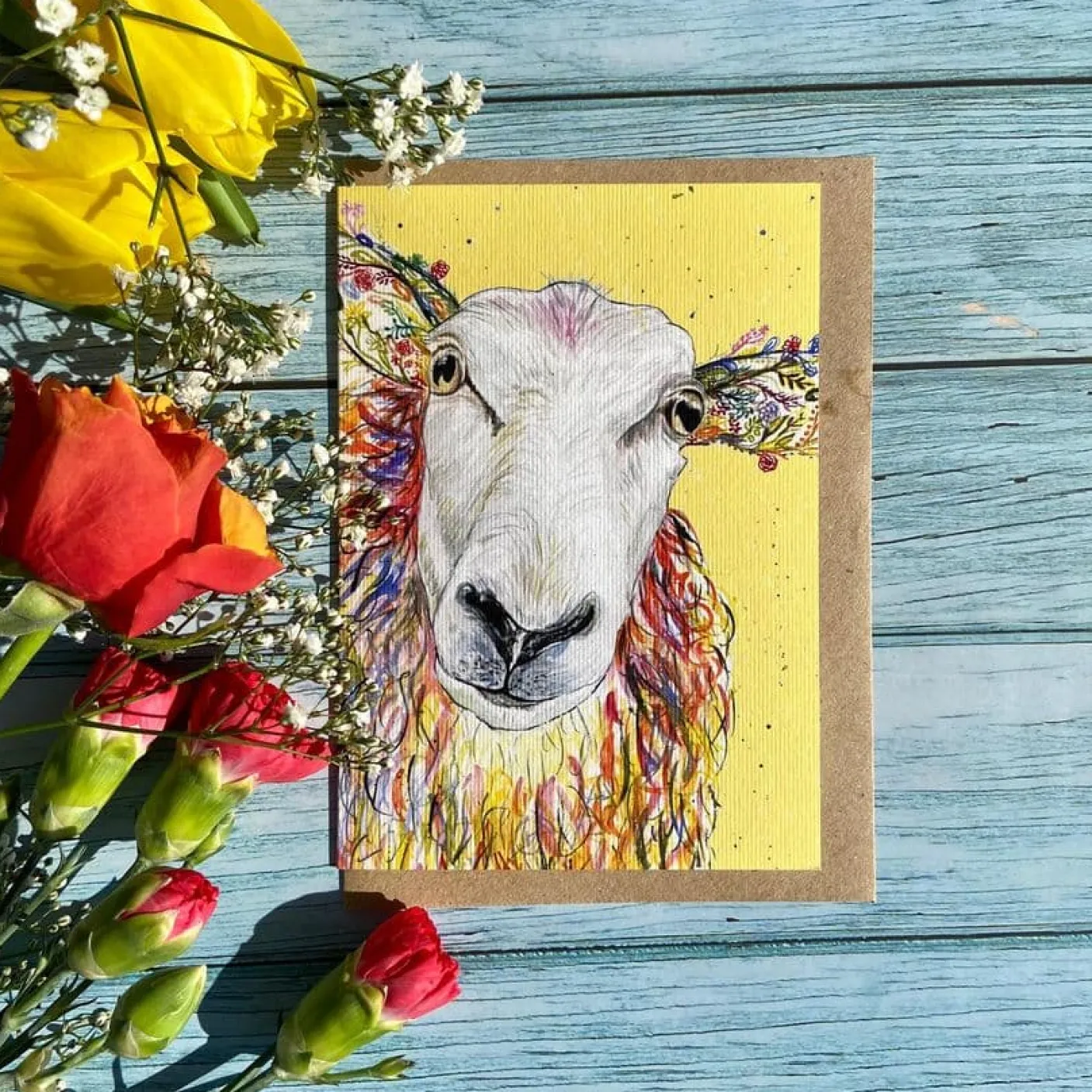 Baa-Bara Sheep Eco-card