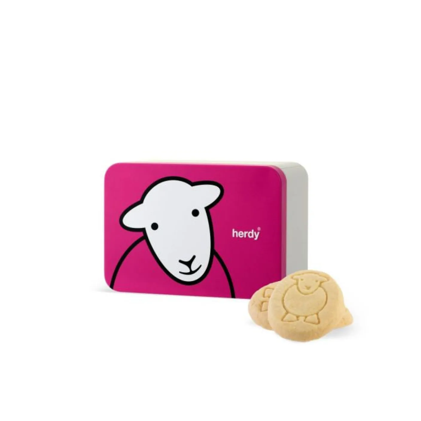 Herdy Shortbread Small Tin - Pink