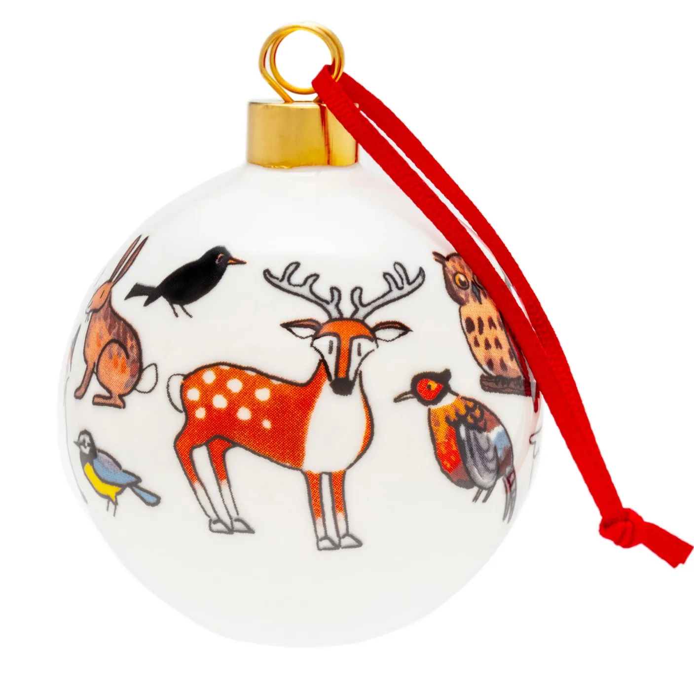 Winter Wildlife Bauble Boxed