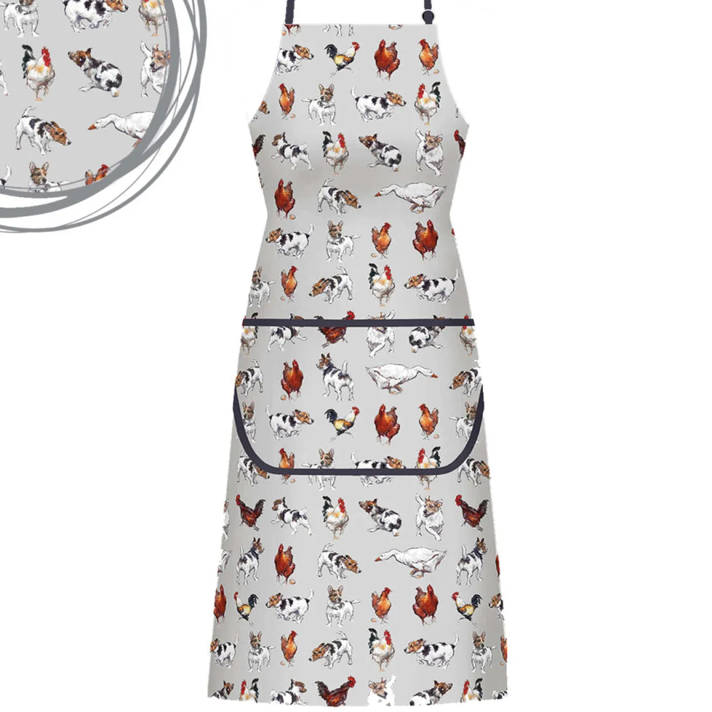 Farmyard Frolics Cotton Apron