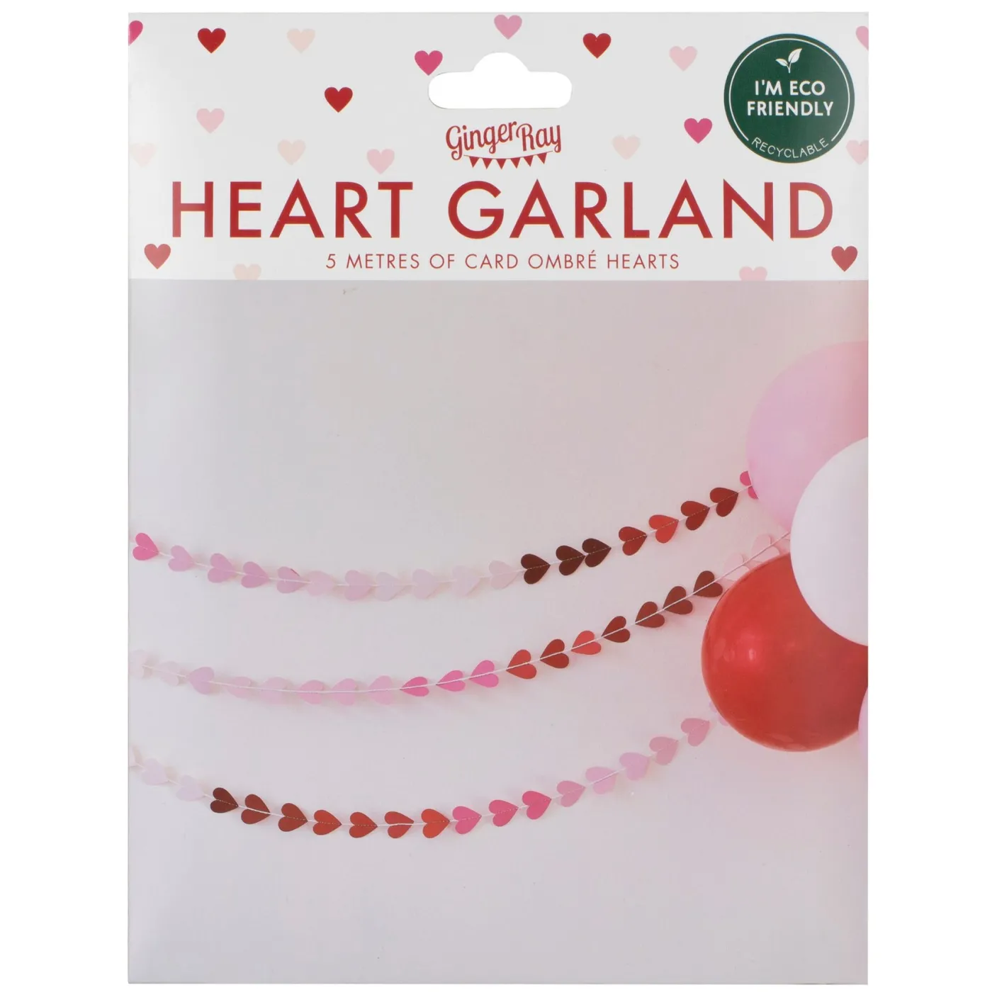 Ombre Heart Valentine Garland