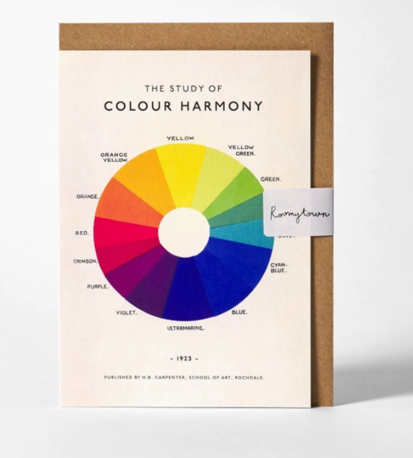 The Study of Colors Greetings Card