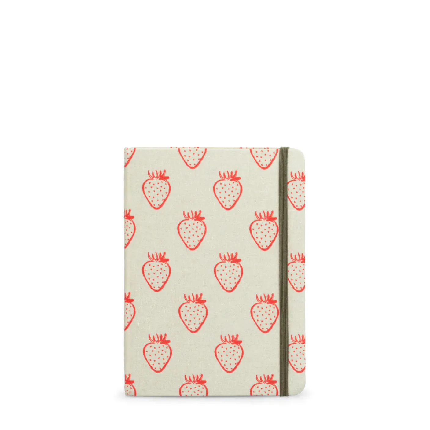 Strawberries B6 Fabric Notebook