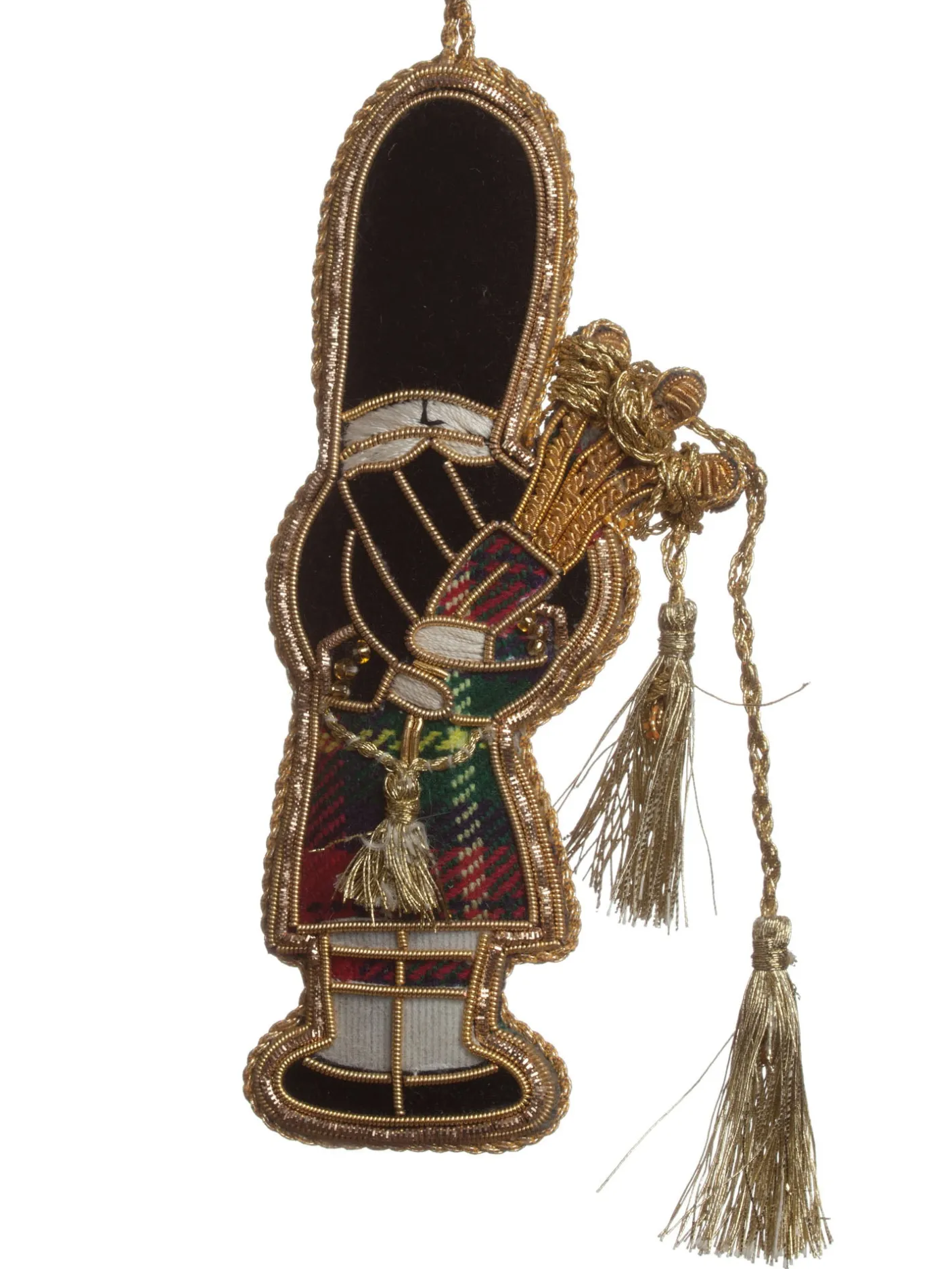 Gold Highland Piper Decoration