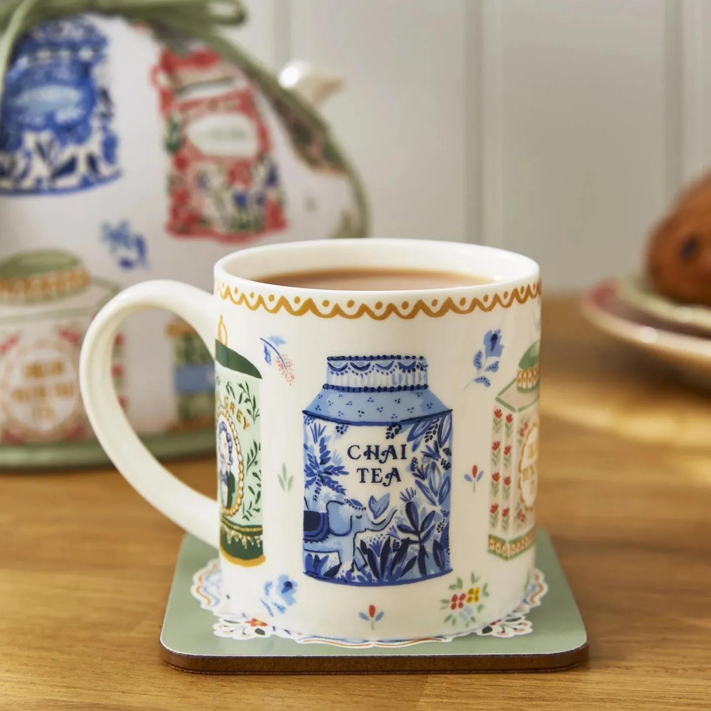 Tea Tins Coasters - Set of 4