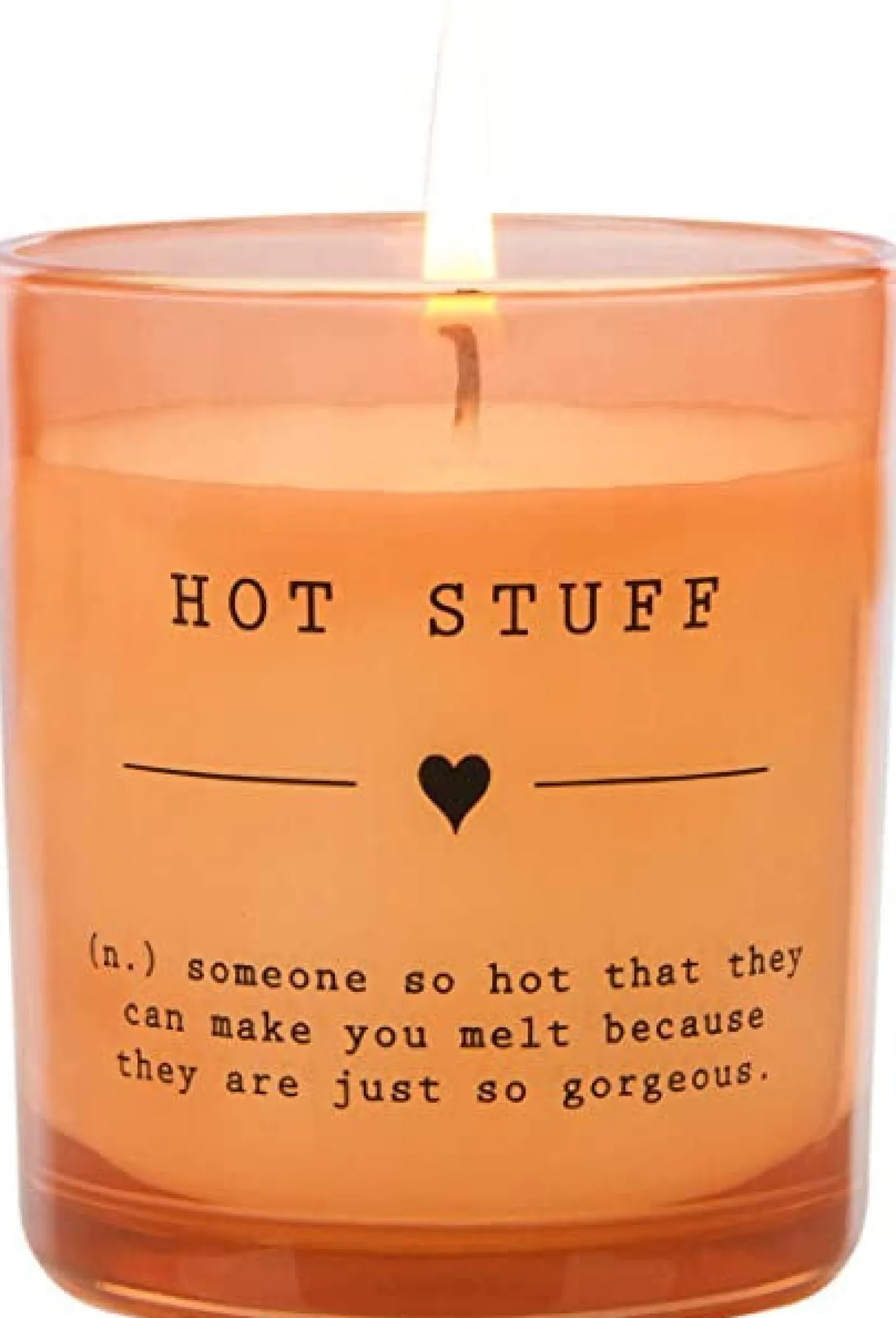Dictionary Hot Stuff Small Candle in Glass