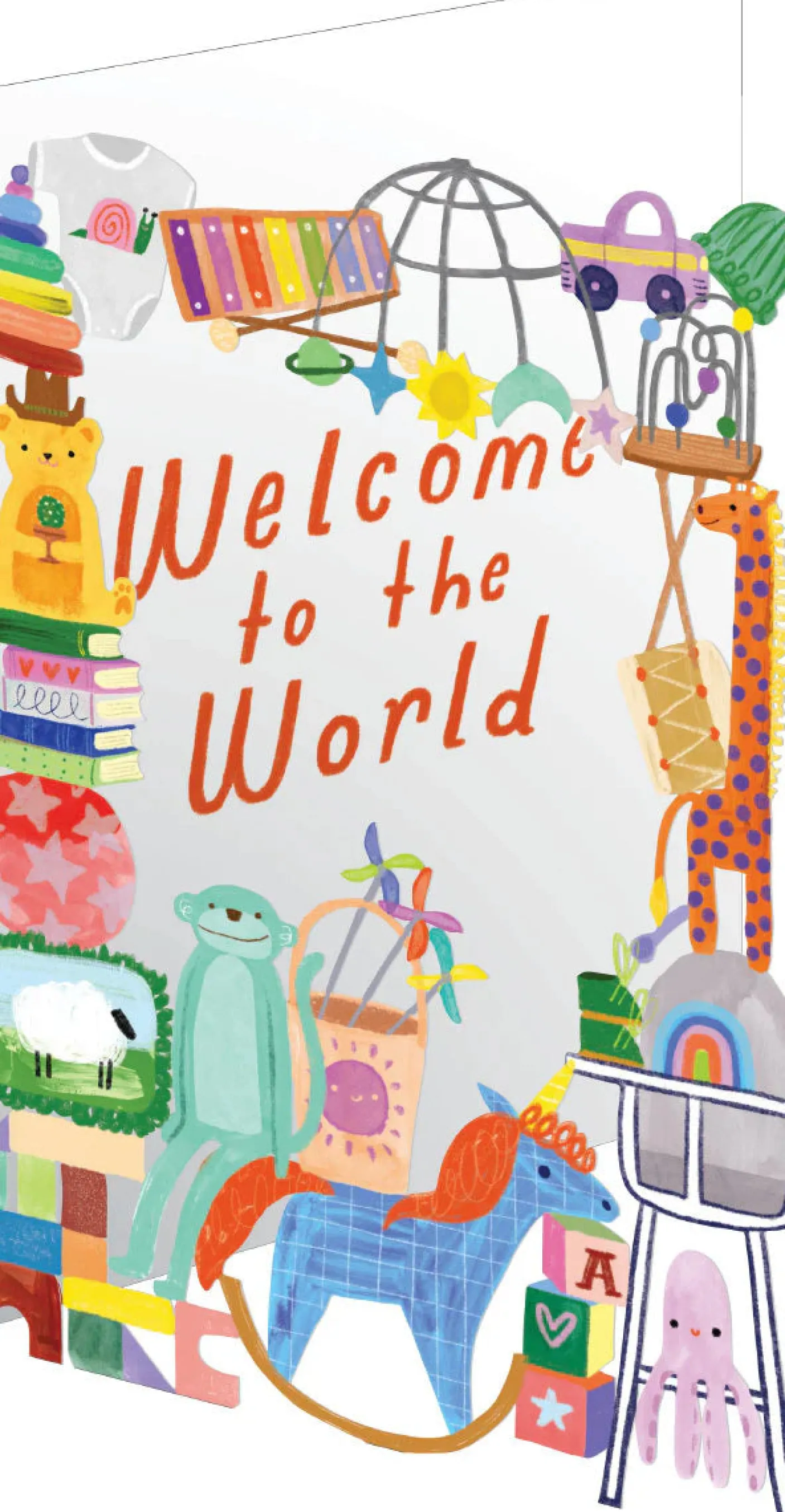 Welcome to the World, Lasercut Greeting card