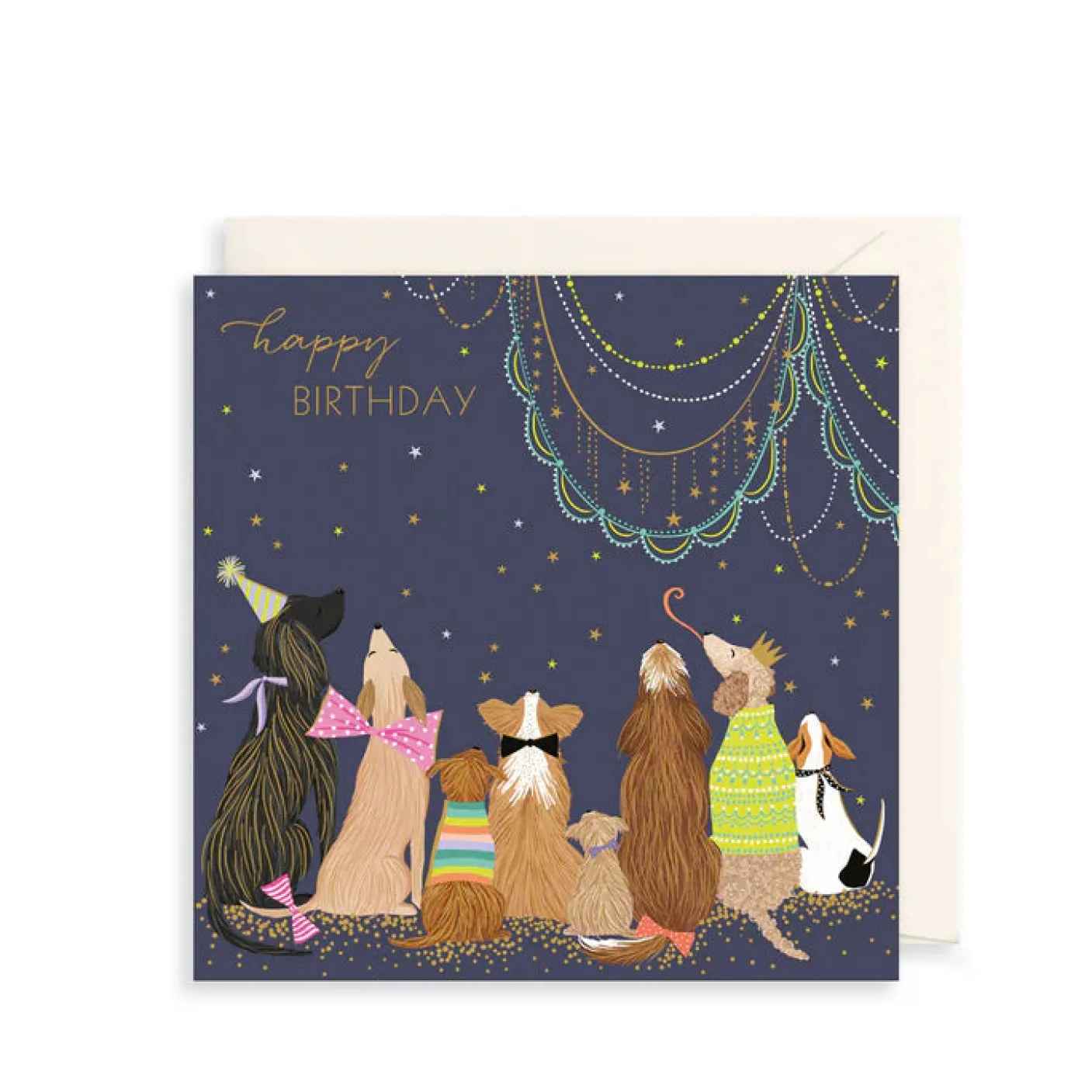 Party Dogs Greeting Card