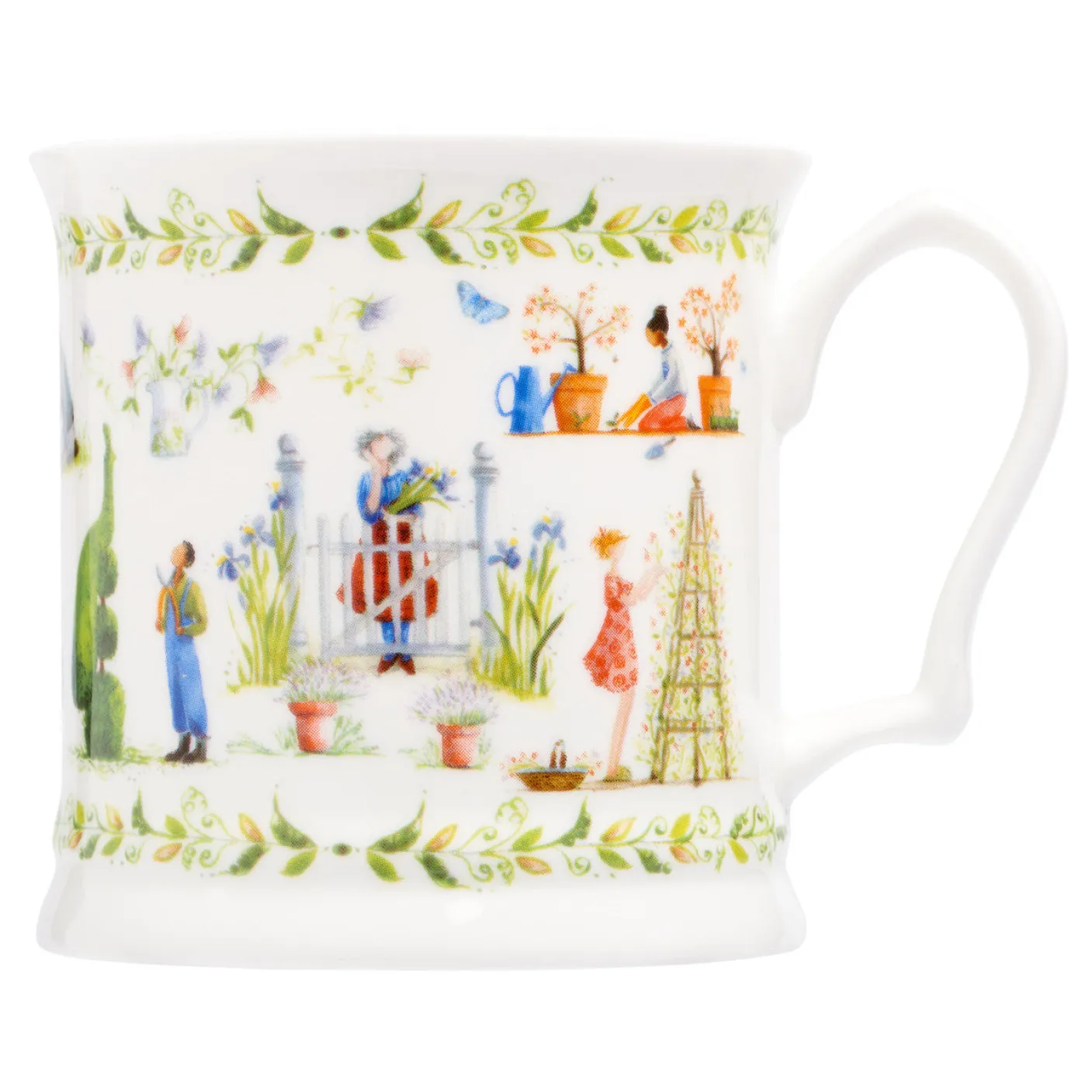 English Tankard Mug - Flower Garden
