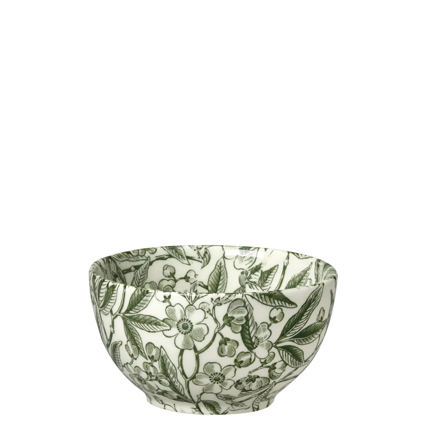 Green Prunus Mini Footed Bowl - 4.75in/12cm