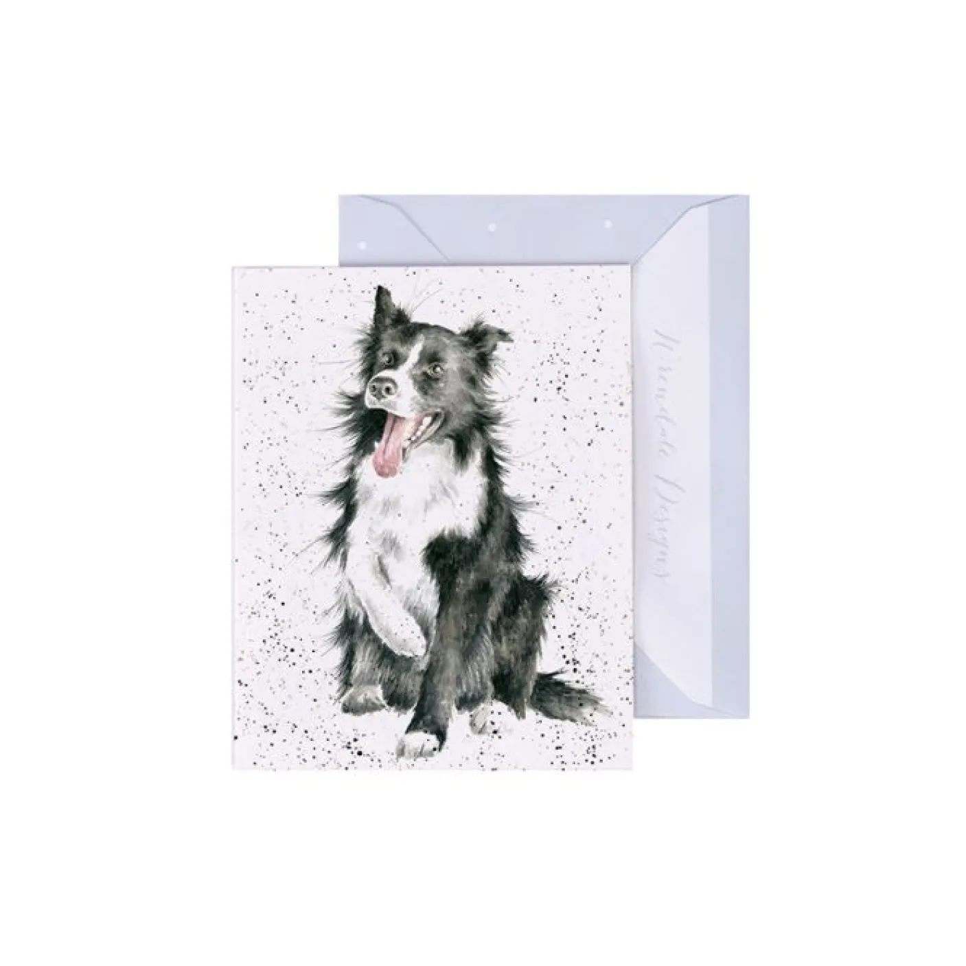 'Shadow' Border Collie Gift Enclosure Card