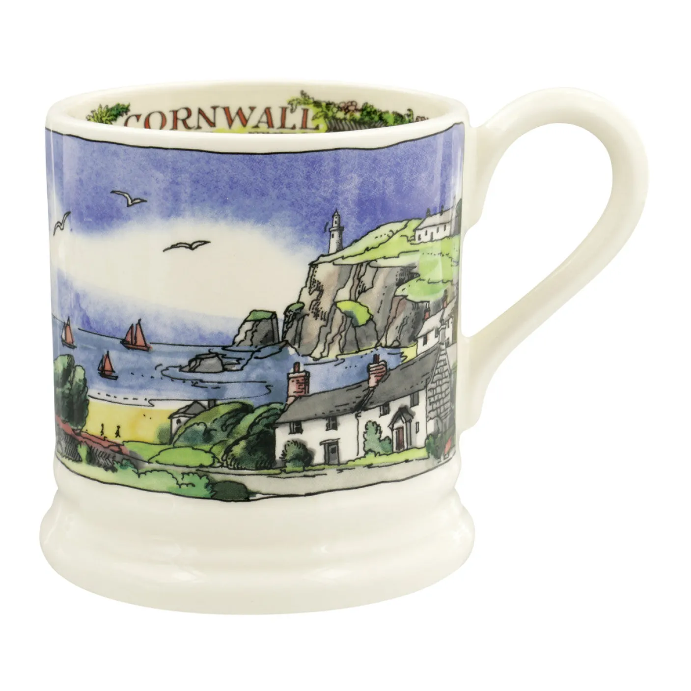 Landscapes of Dreams Cornish Beaches 1/2 Pint Mug