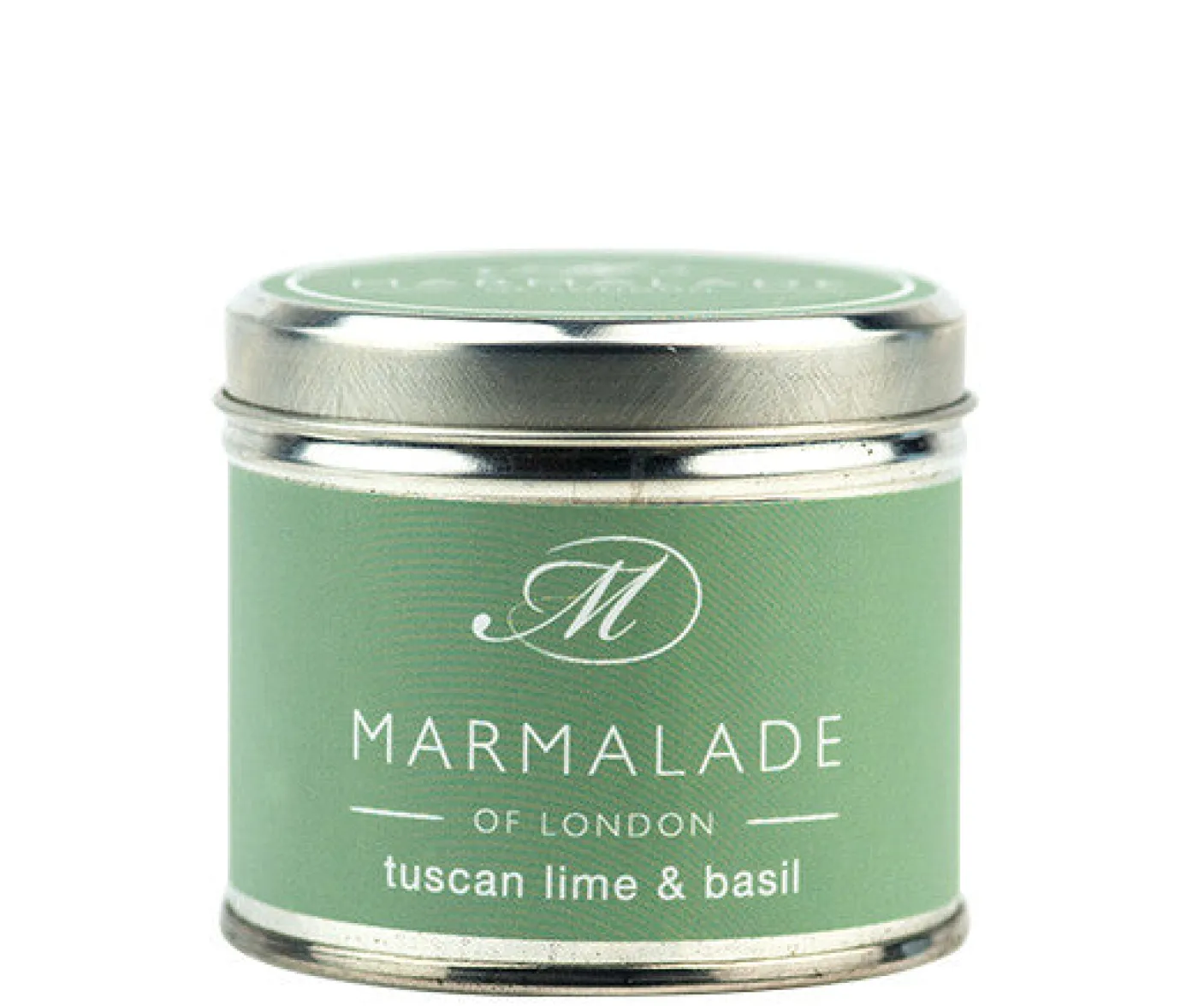 Tuscan Lime & Basil Medium Tin Candle