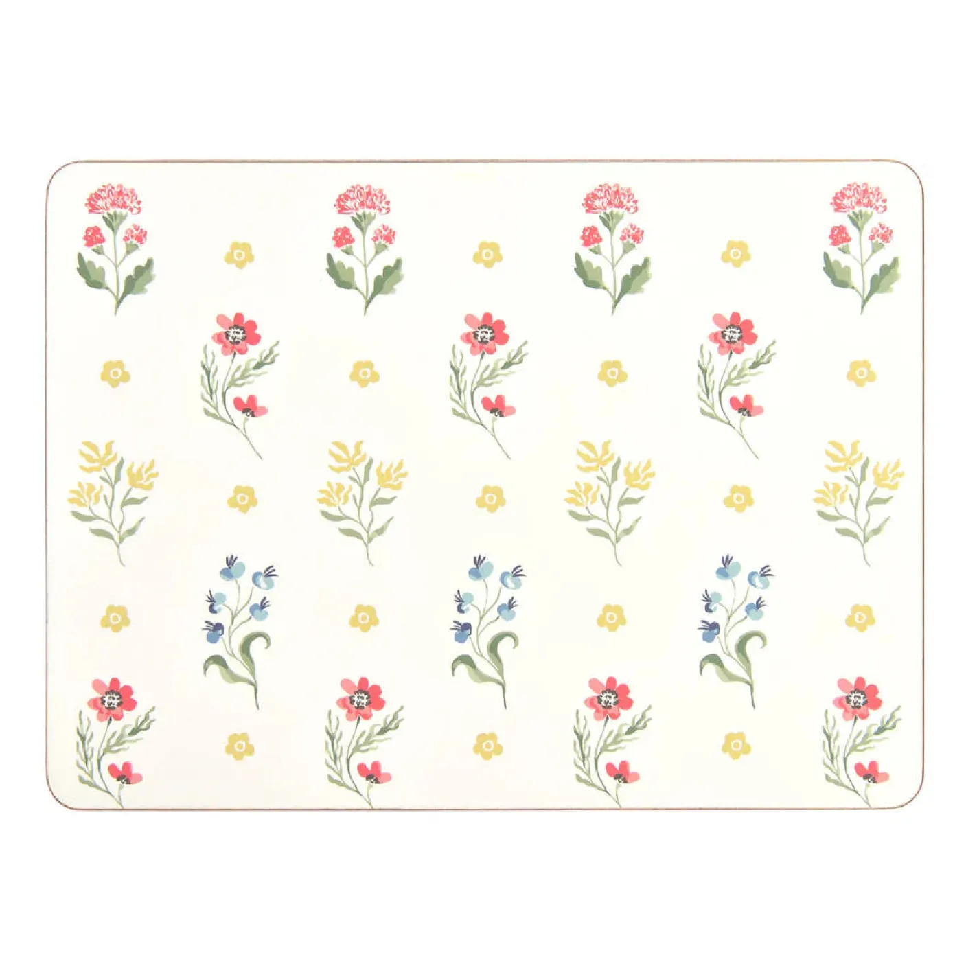 Boho Floral Set of 4 Placemats