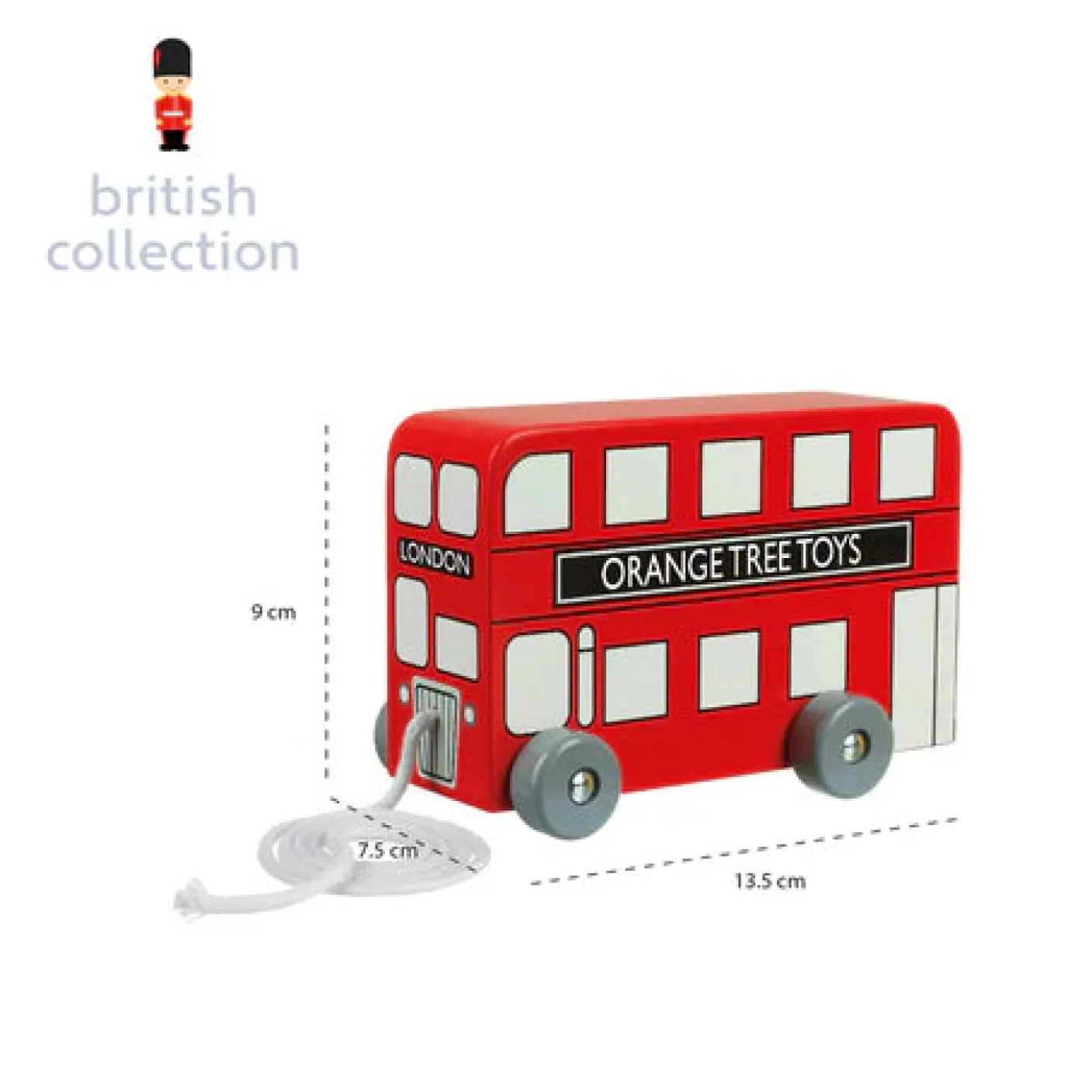 London Bus Pull Along Toy