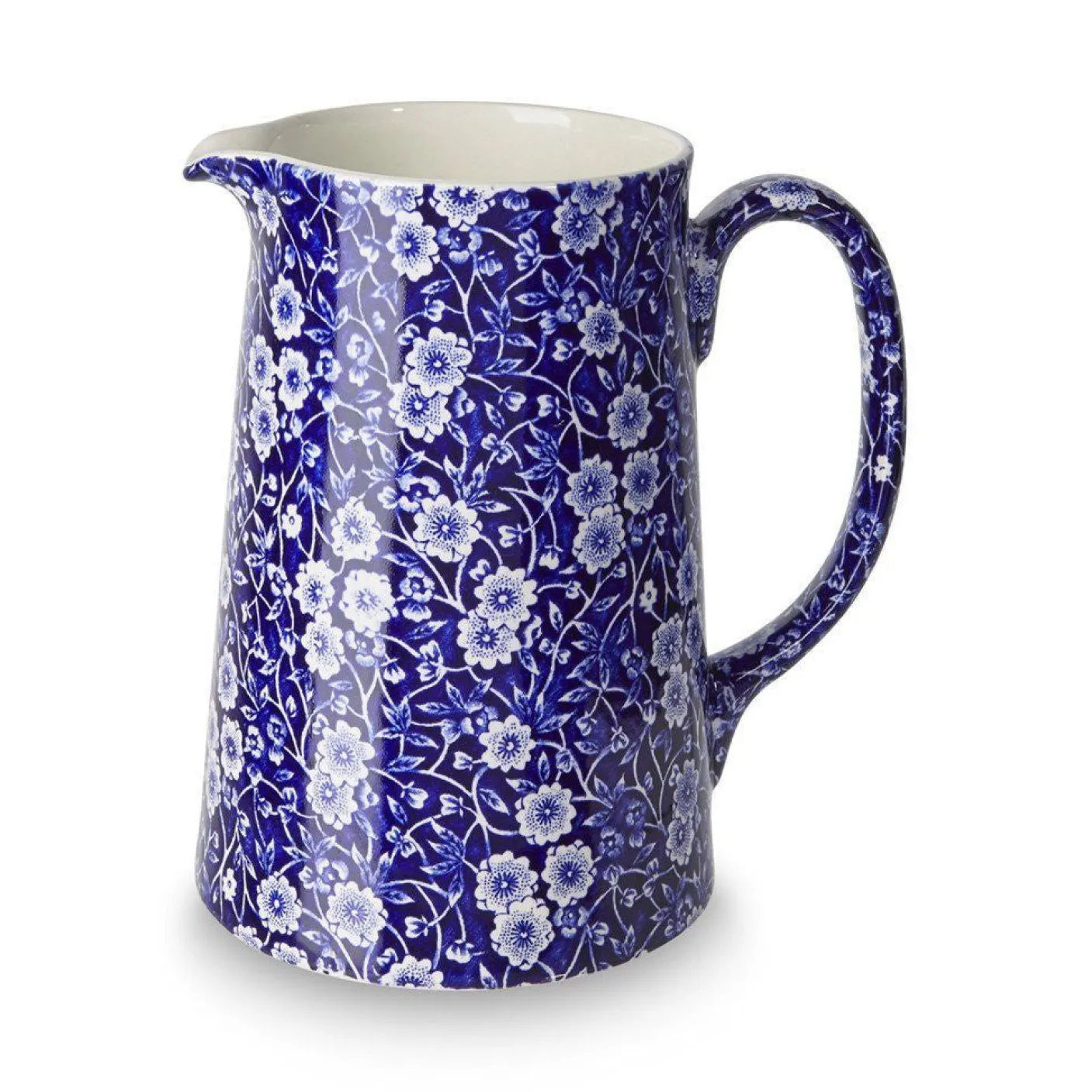 Blue Calico Large Tankard Jug