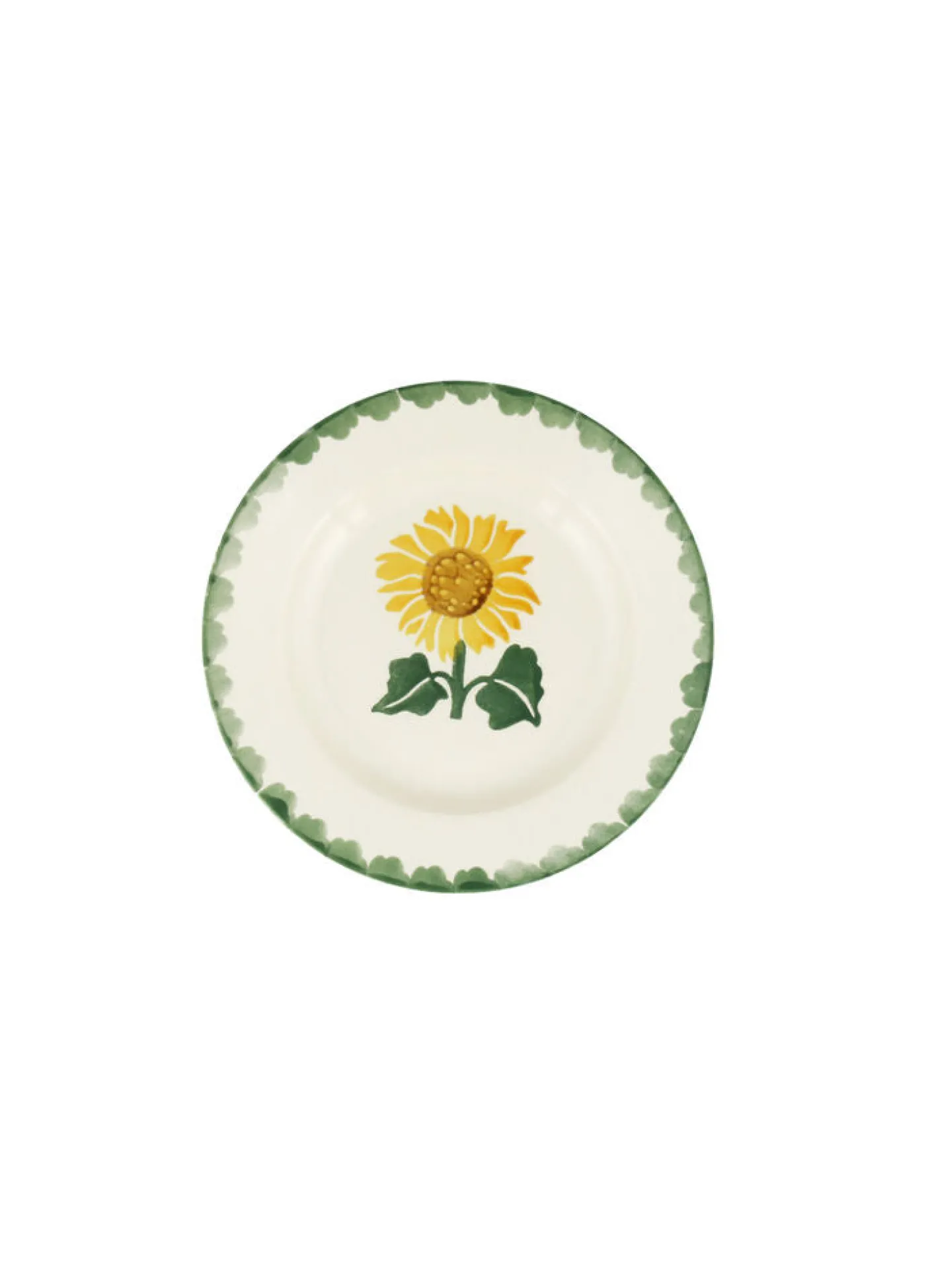 Sunflower Hand-Stamped  6 1/2 inch Plate
