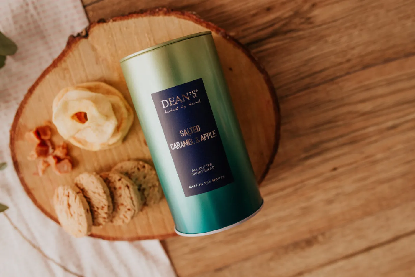 Dean's Salted Caramel & Apple All Butter Shortbread