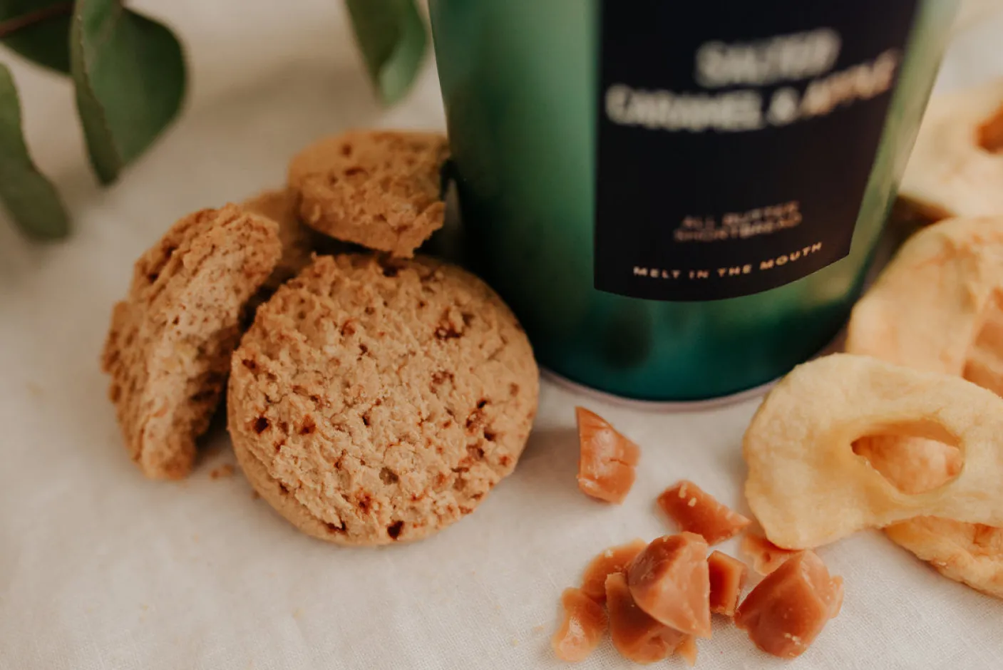 Dean's Salted Caramel & Apple All Butter Shortbread