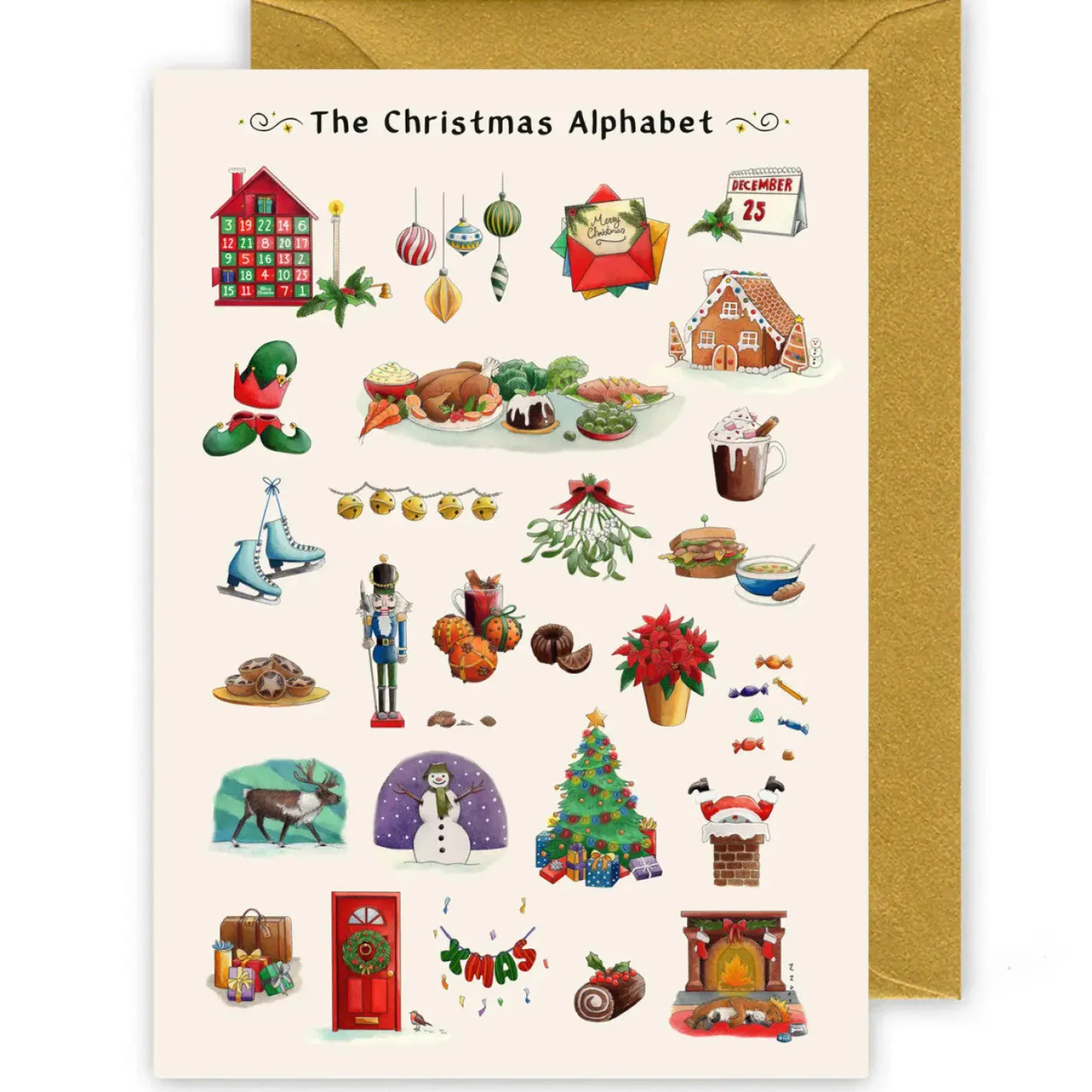 The Christmas Alphabet Christmas Card
