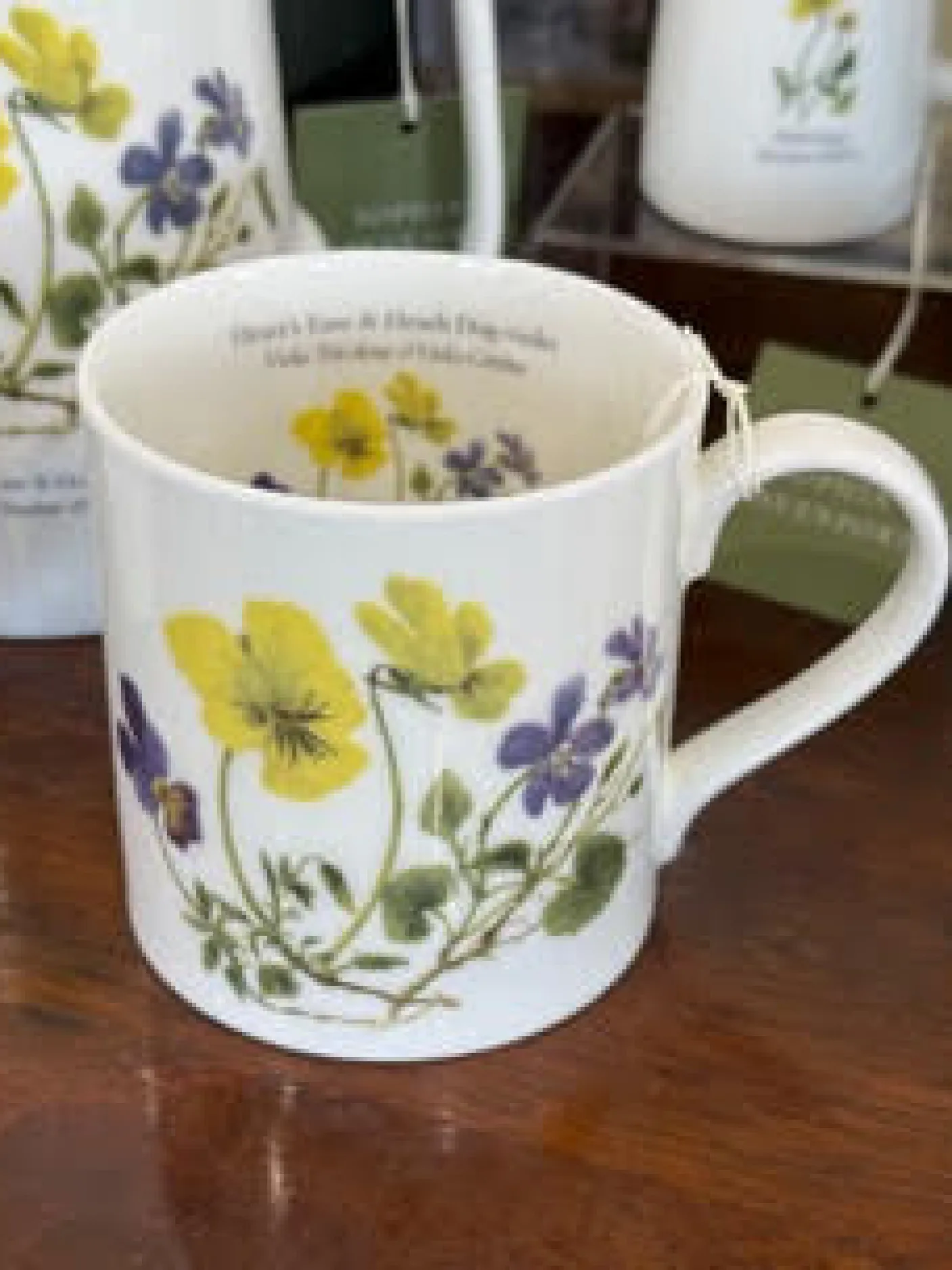 Heart's Ease & Heath Dog Violet Mug