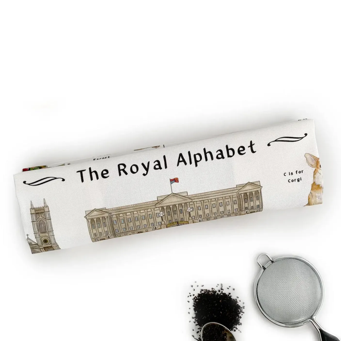 The Royal Alphabet Tea Towel
