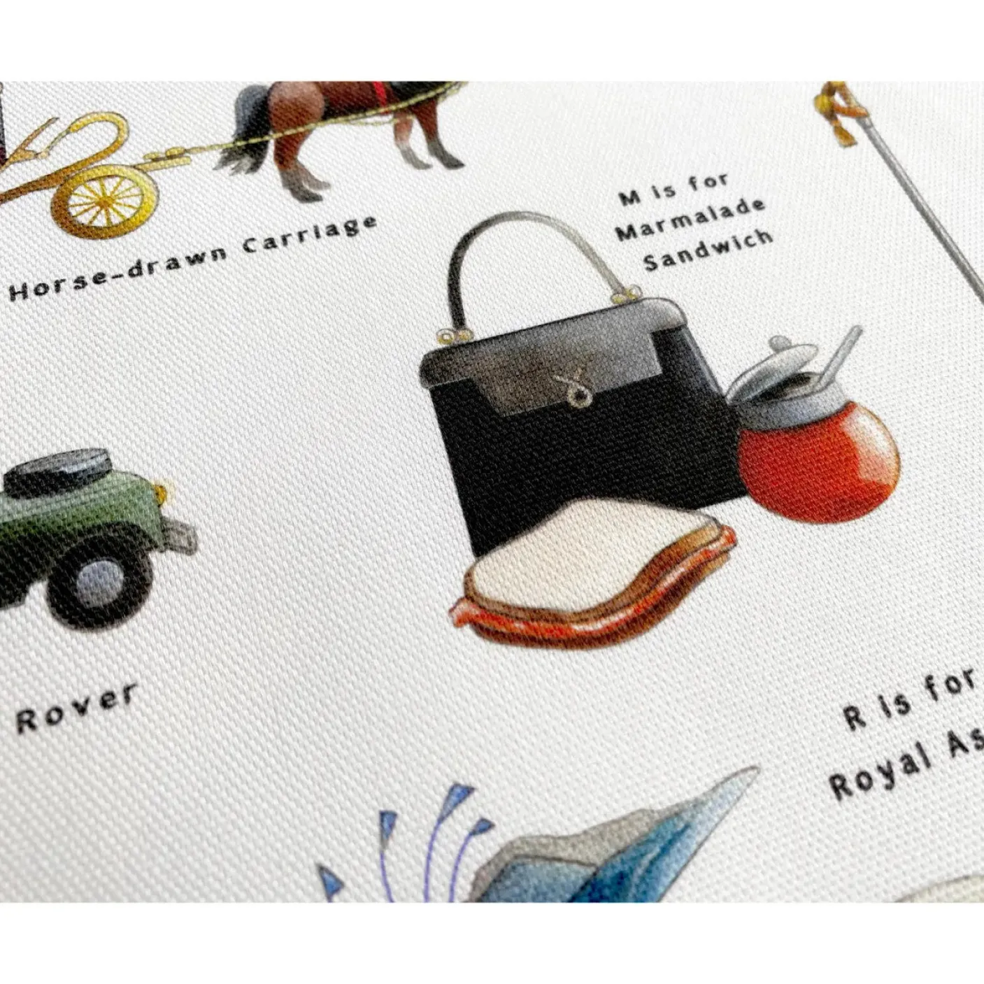 The Royal Alphabet Tea Towel