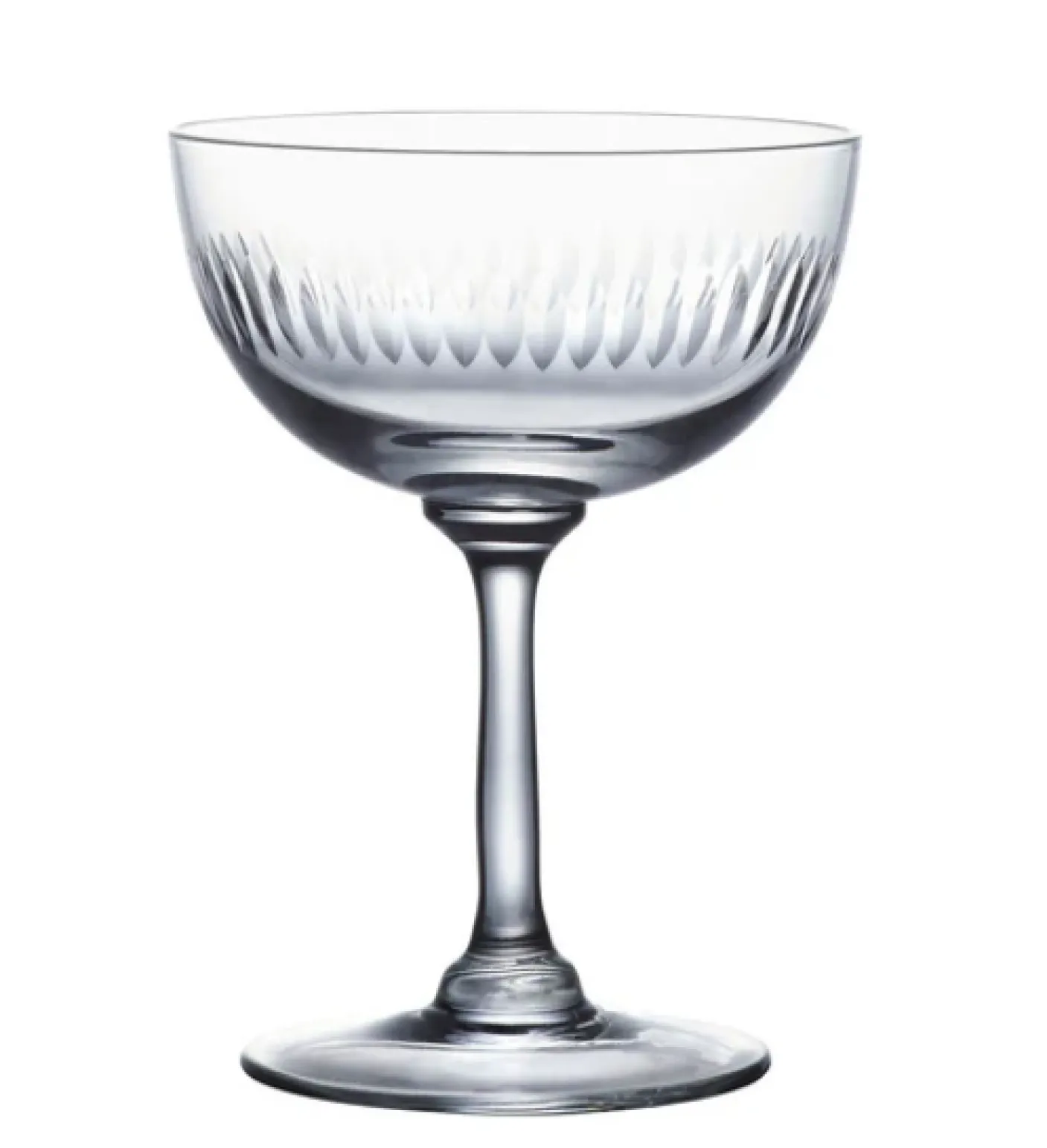 Champagne Saucer with Spears Design by The Vintage List