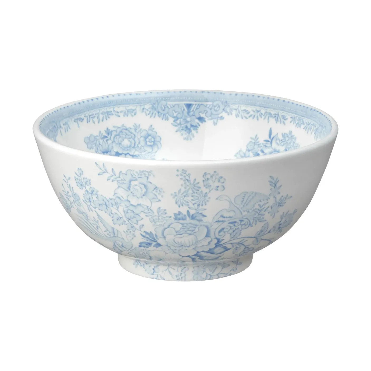 Blue Asiatic Pheasants Medium Footed Bowl