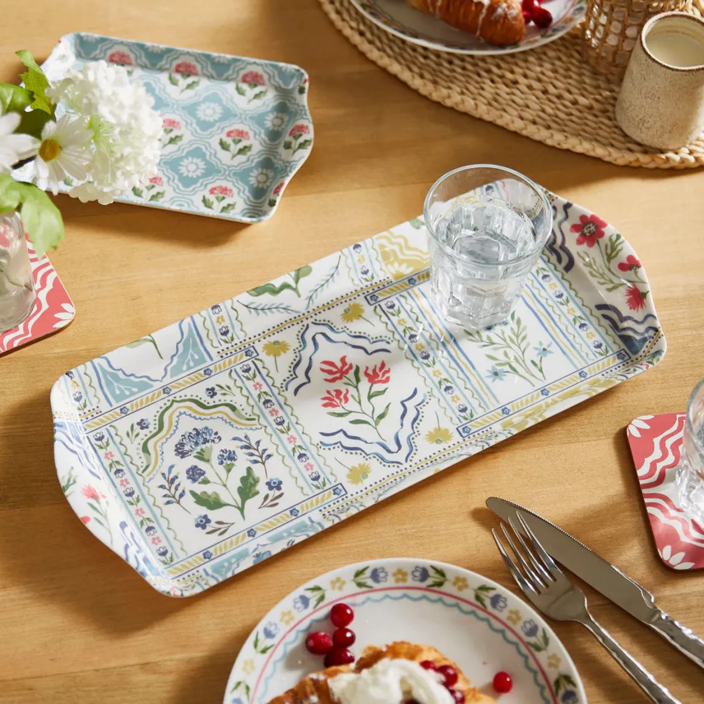 Boho Floral Sandwich Tray