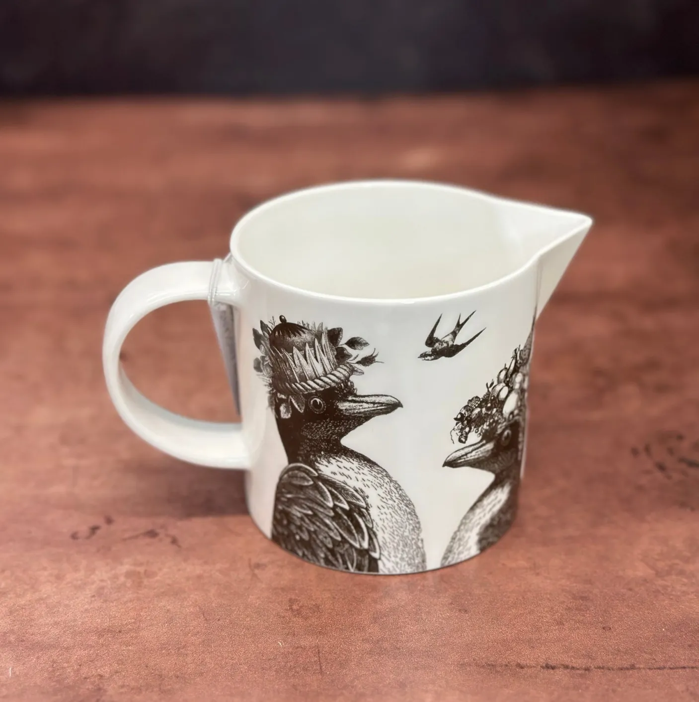 Sunday Best Penguins Bone China Jug- White