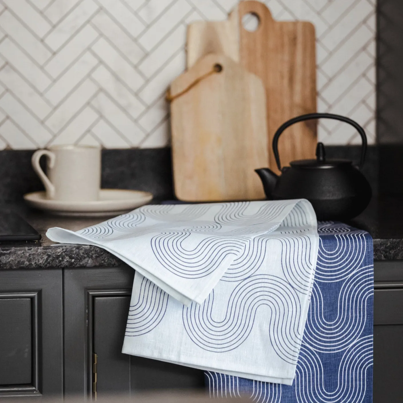 Causeway Geo Set of 2 Tea Towels