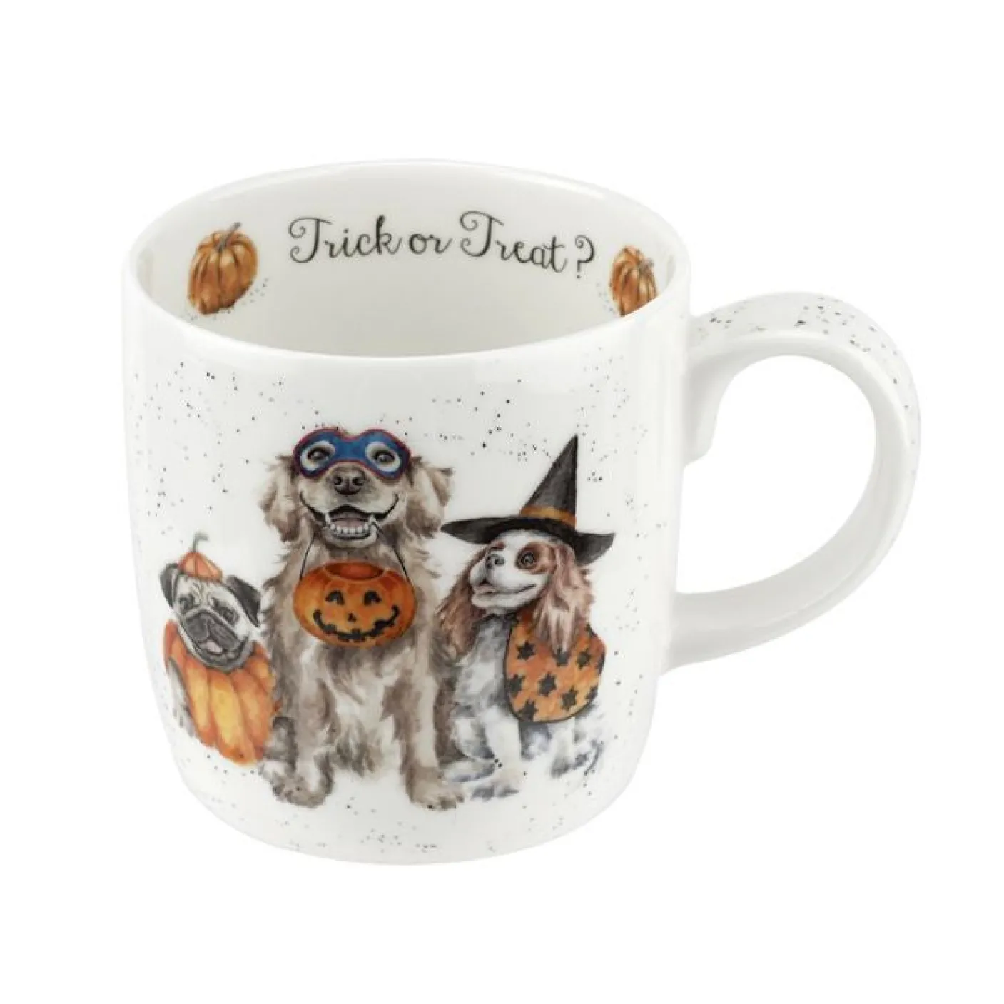 'Trick or Treat' Dog Bone China Mug