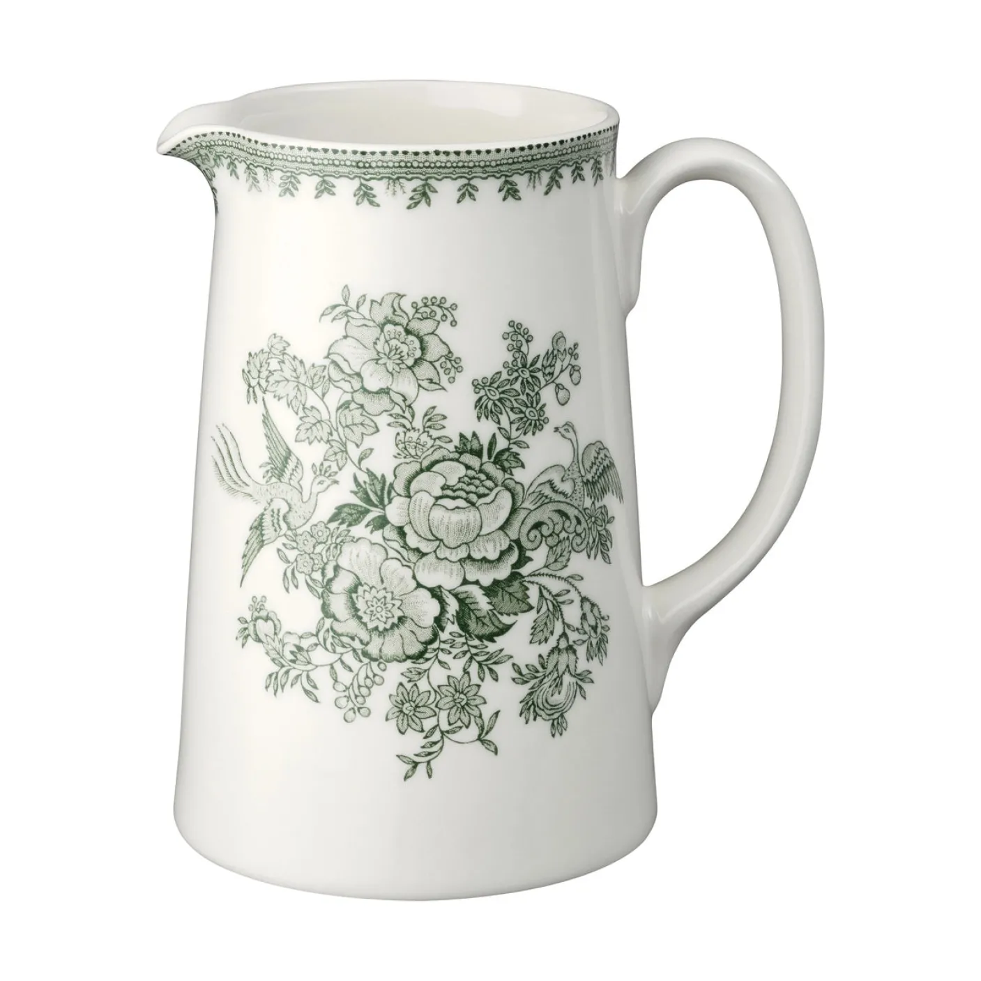 Dark Green Asiatic Pheasants Medium Tankard Jug