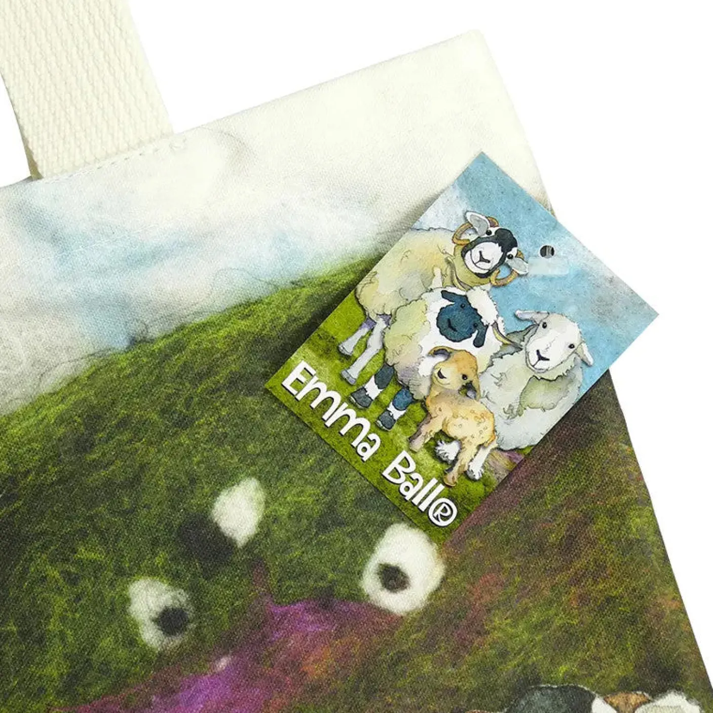 Felted Sheep Canvas Tote Bag