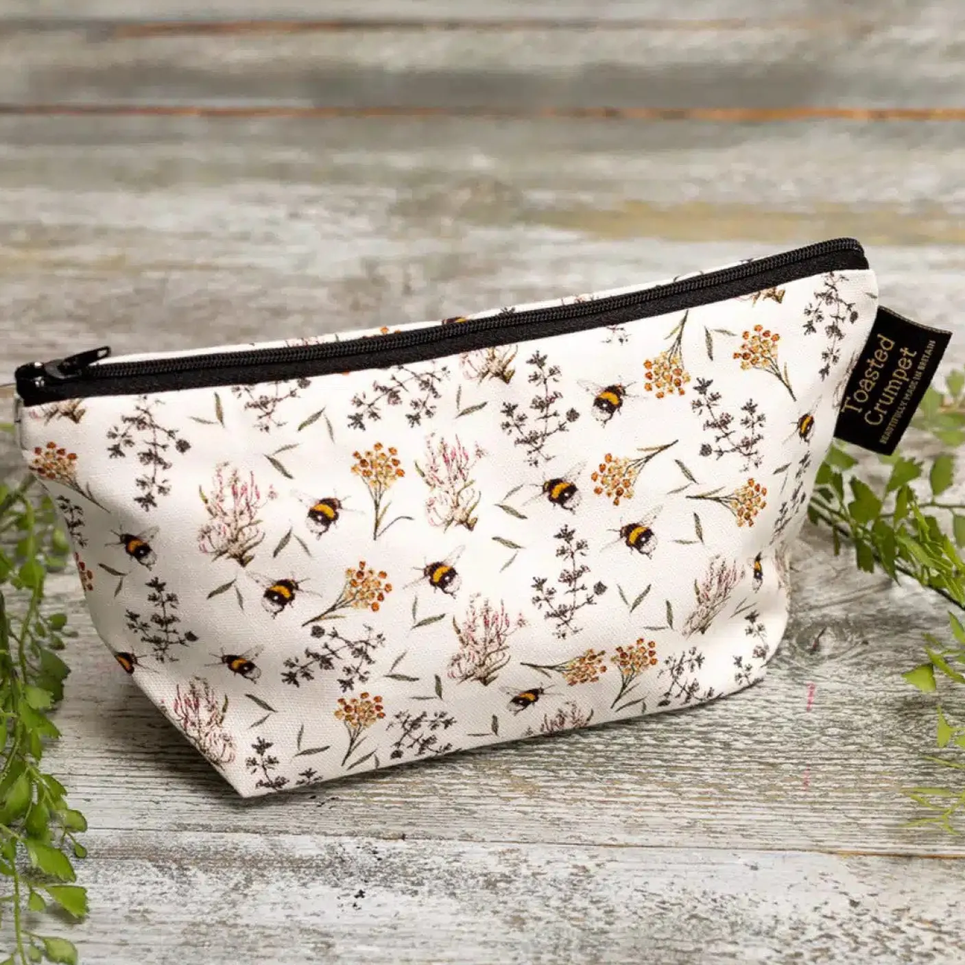 Bees & Honeysuckle (Pure) Small Makeup Bag