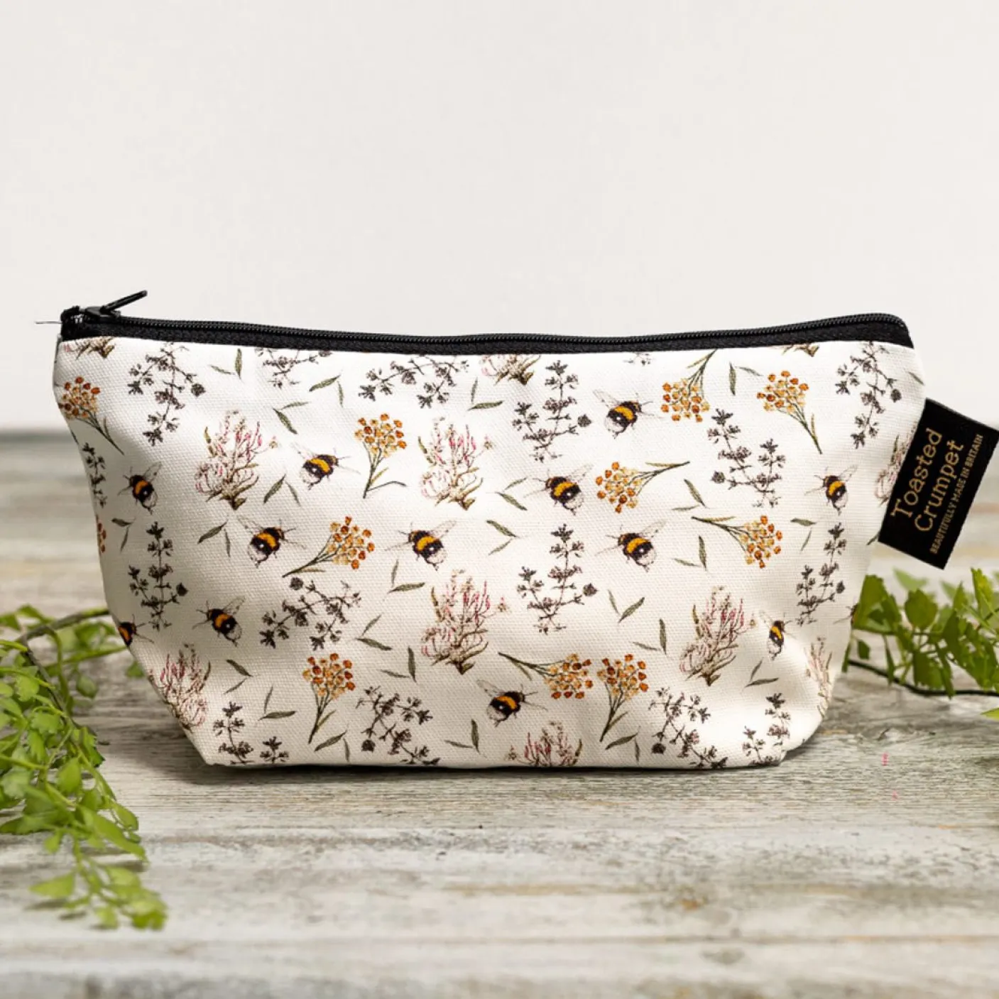Bees & Honeysuckle (Pure) Small Makeup Bag