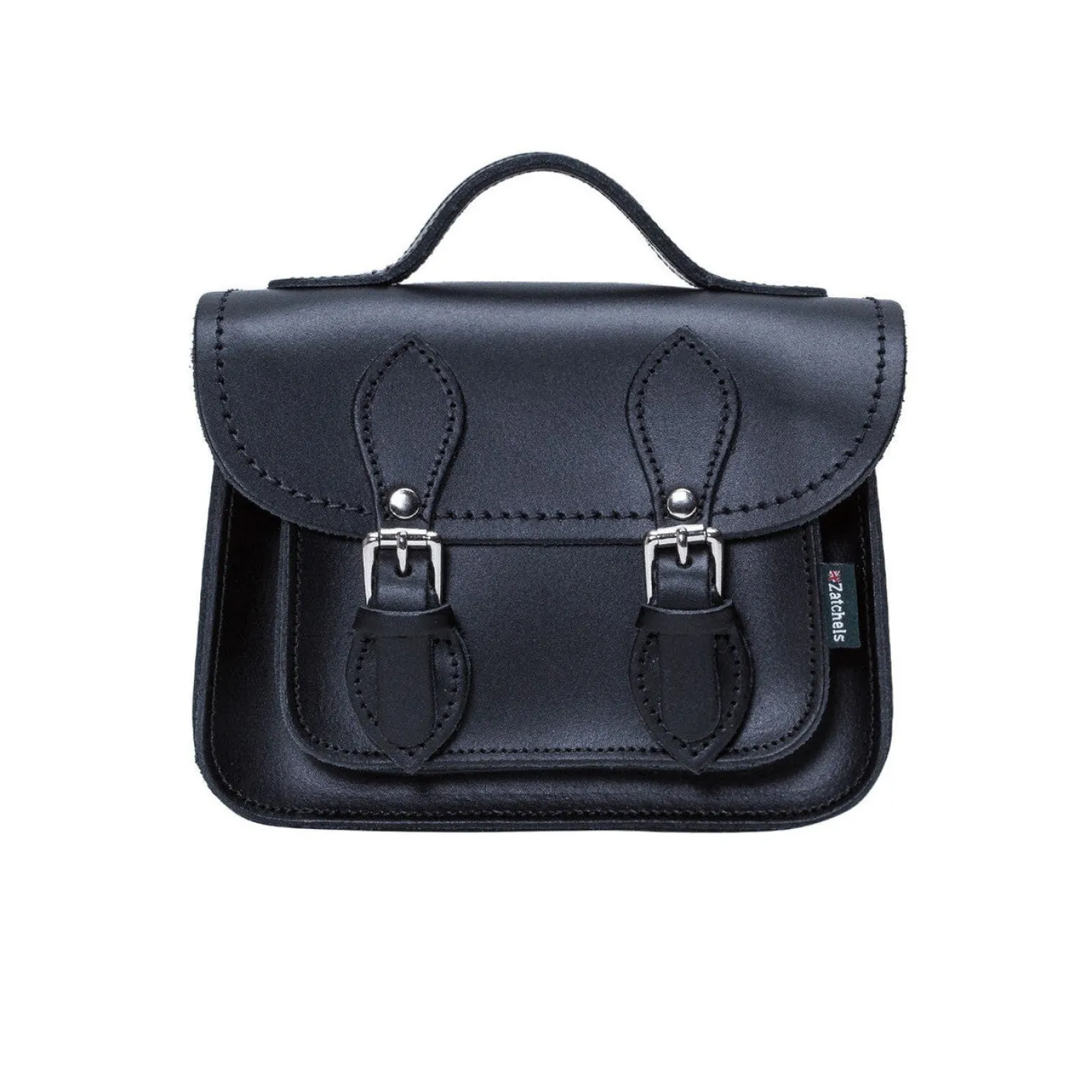 Zatchels Handmade Leather Micro Satchel - Navy
