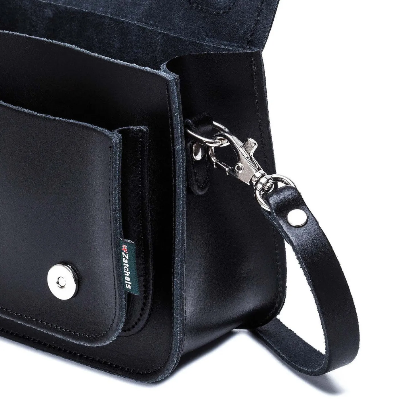 Zatchels Handmade Leather Micro Satchel - Navy