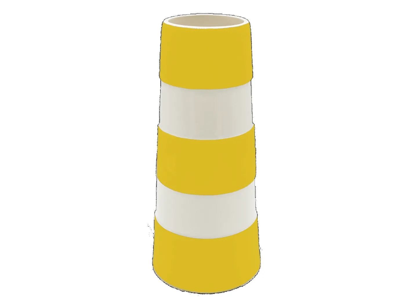 Cornishware Tall Lighthouse Yellow Vase