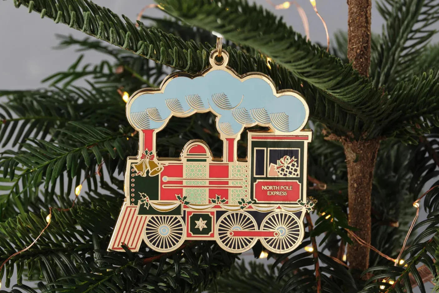 Steam Train Tree Decoration