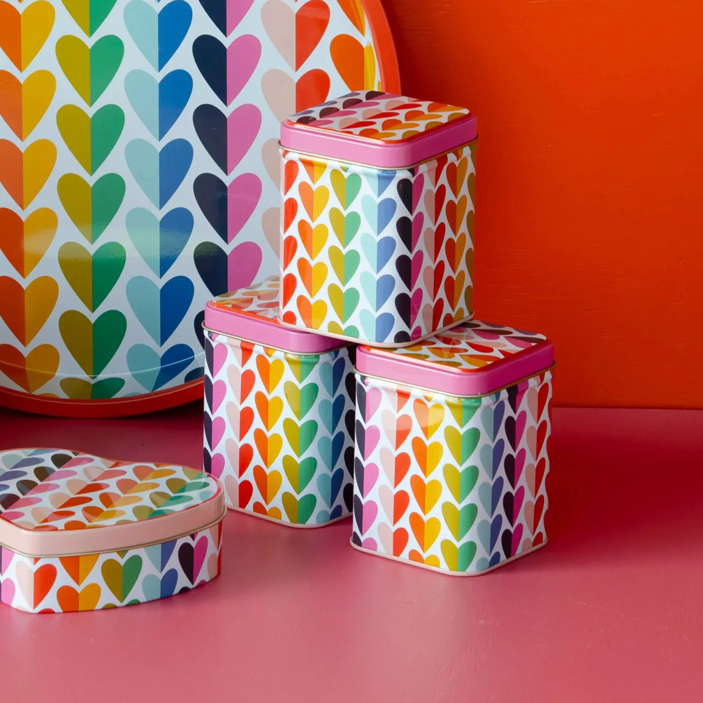 Kate Rhees Hearts Mini Tea Tin