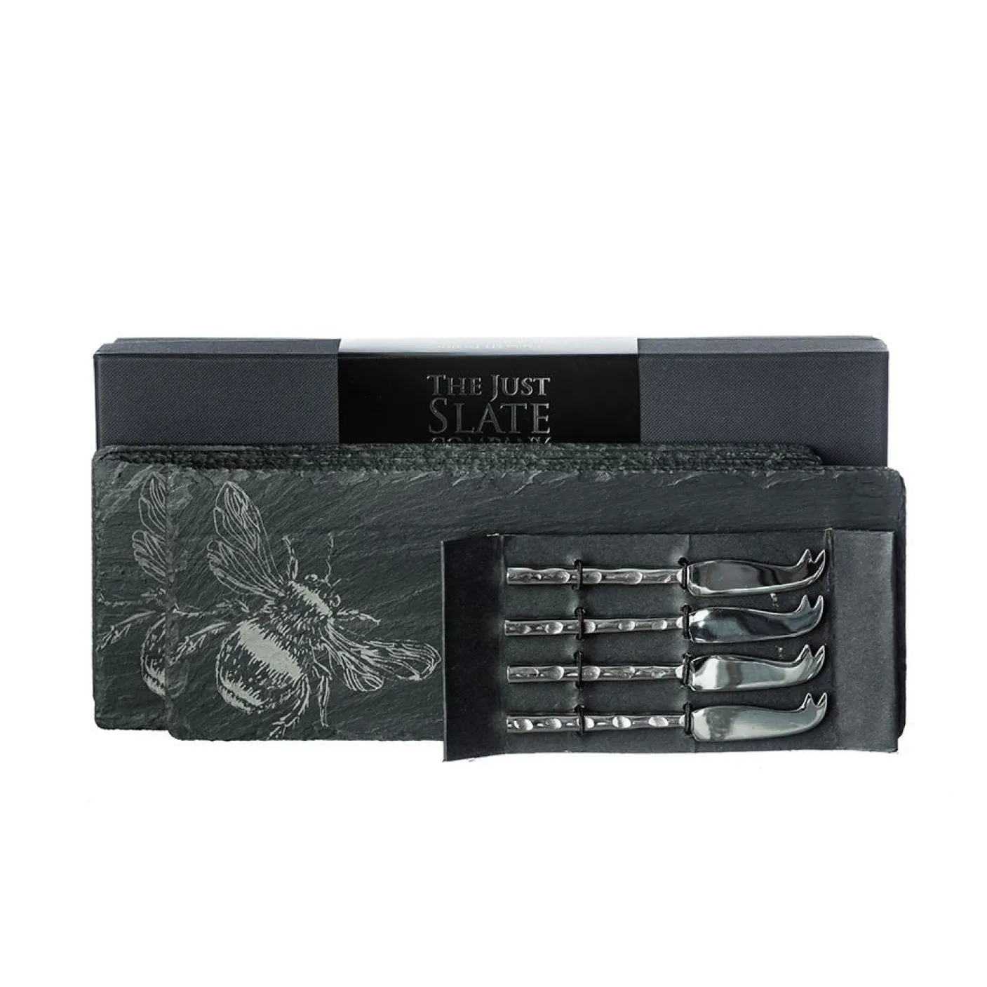 Bee Mini Cheese Board and Knife Set of 4