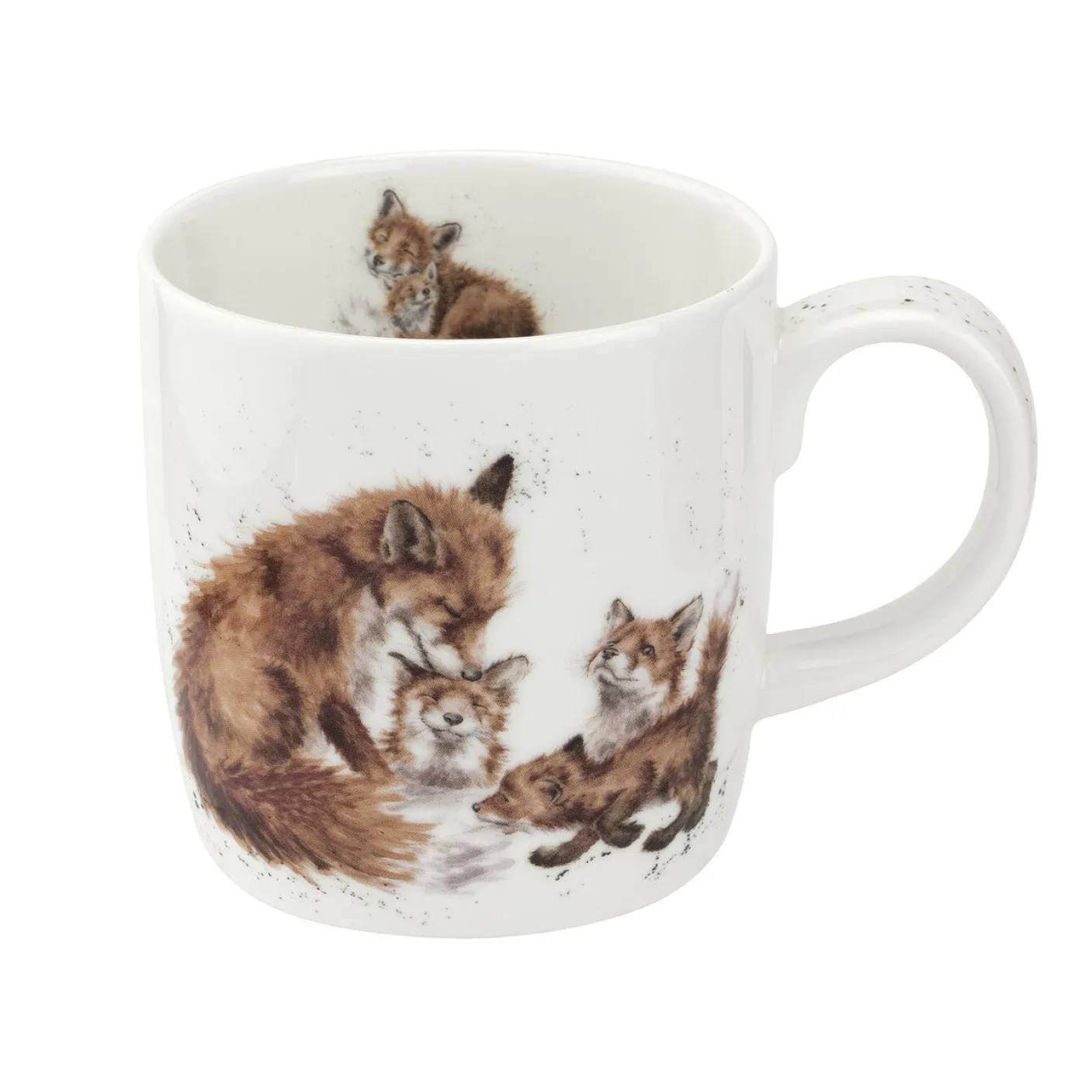 'Bedtime Kisses' Foxes Bone China Mug